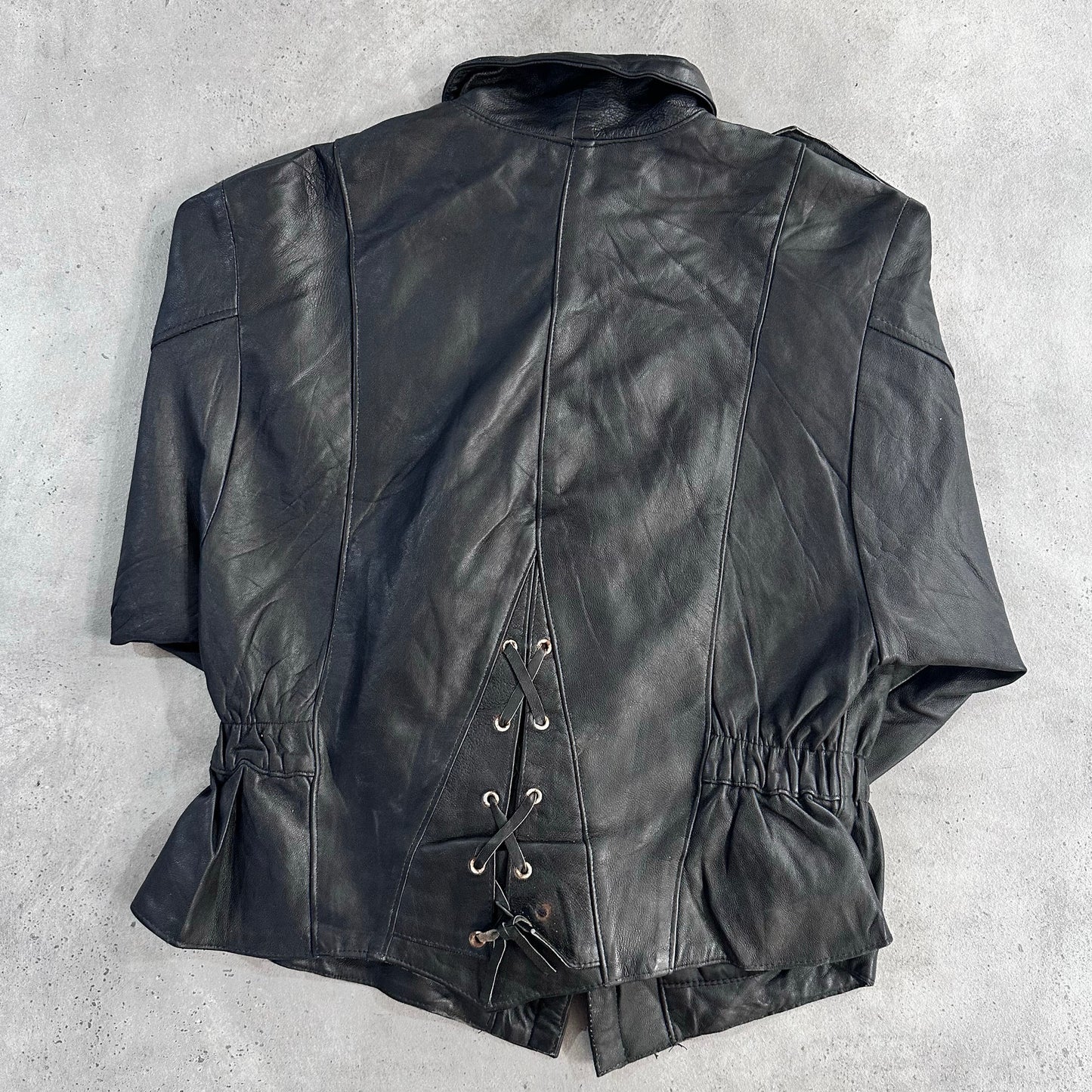 Vintage 70s-90s France Double Rider Leather Jackets