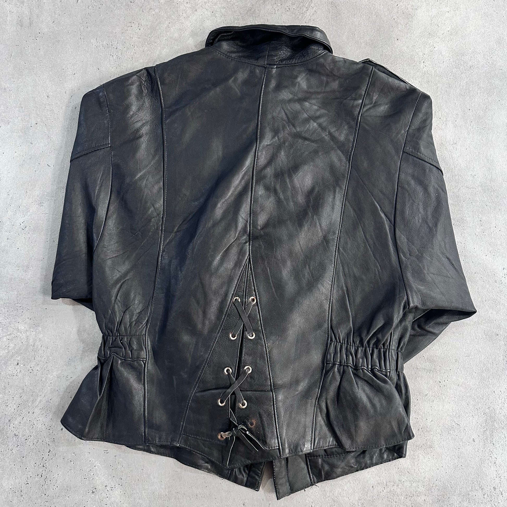 Vintage 70s-90s France Double Rider Leather Jackets