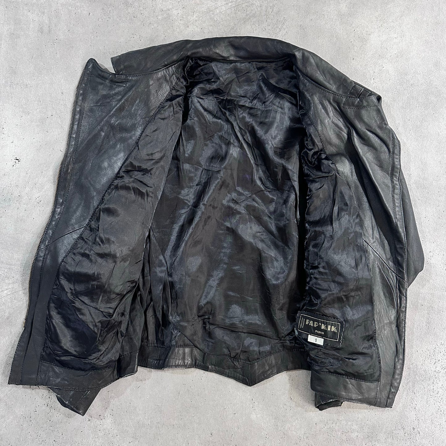 Vintage 70s-90s France Double Rider Leather Jackets