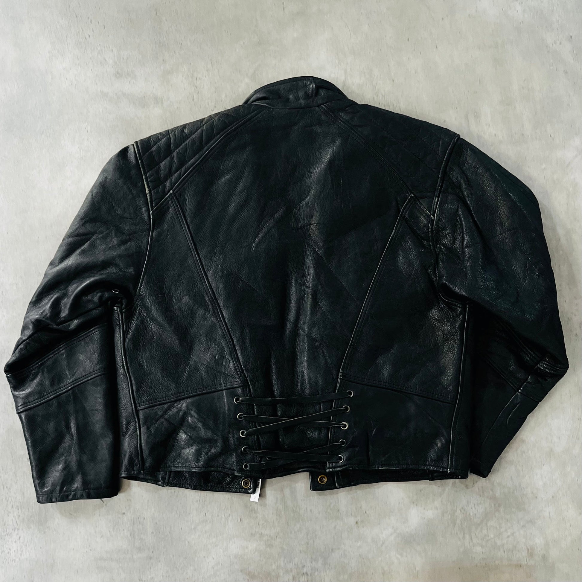 Vintage 70s-90s France Double Rider Leather Jackets