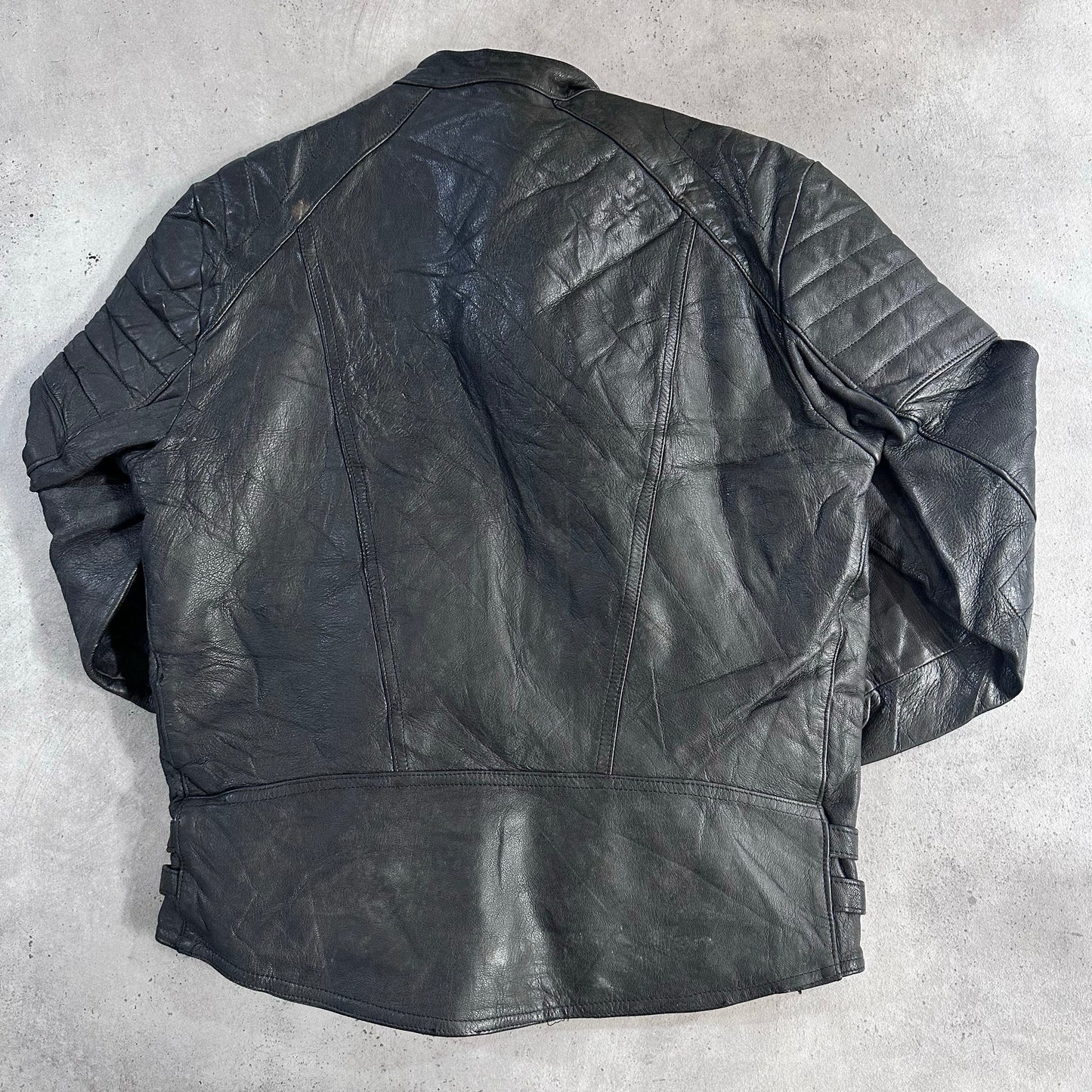 Vintage 70s-90s France Double Rider Leather Jackets