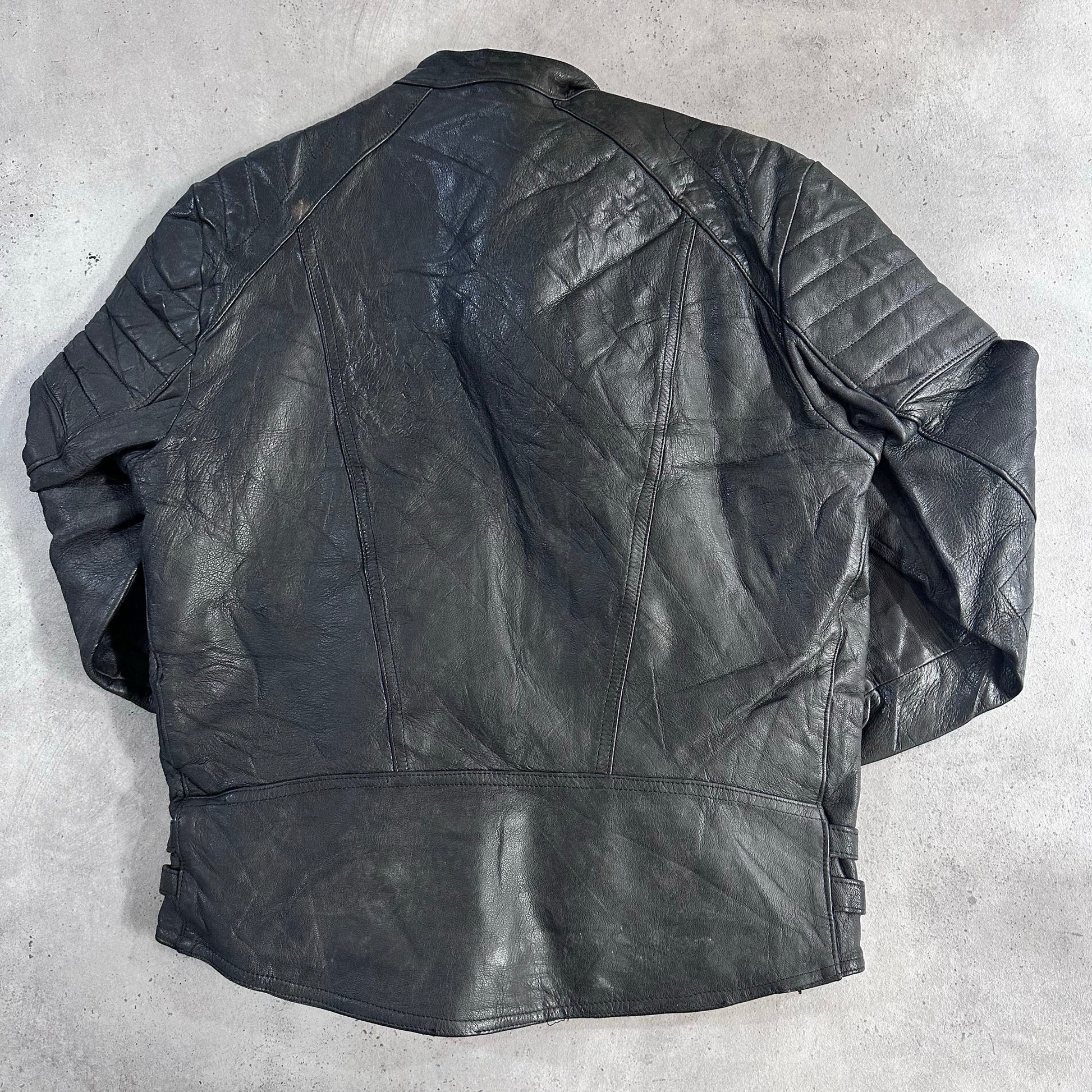Vintage 70s-90s France Double Rider Leather Jackets