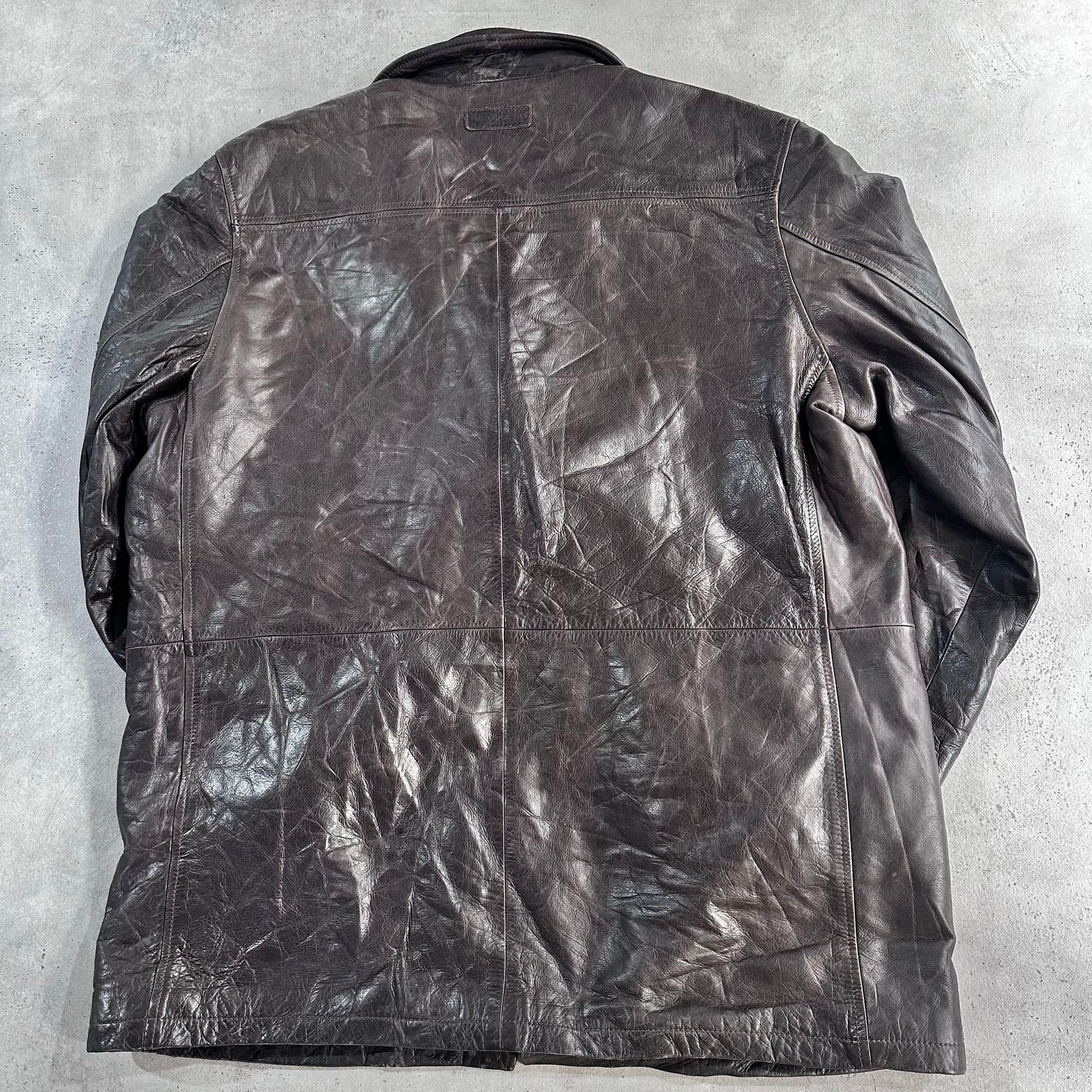 Vintage 70s-90s Romania Marlboro Retro Mid-Length Leather Jackets