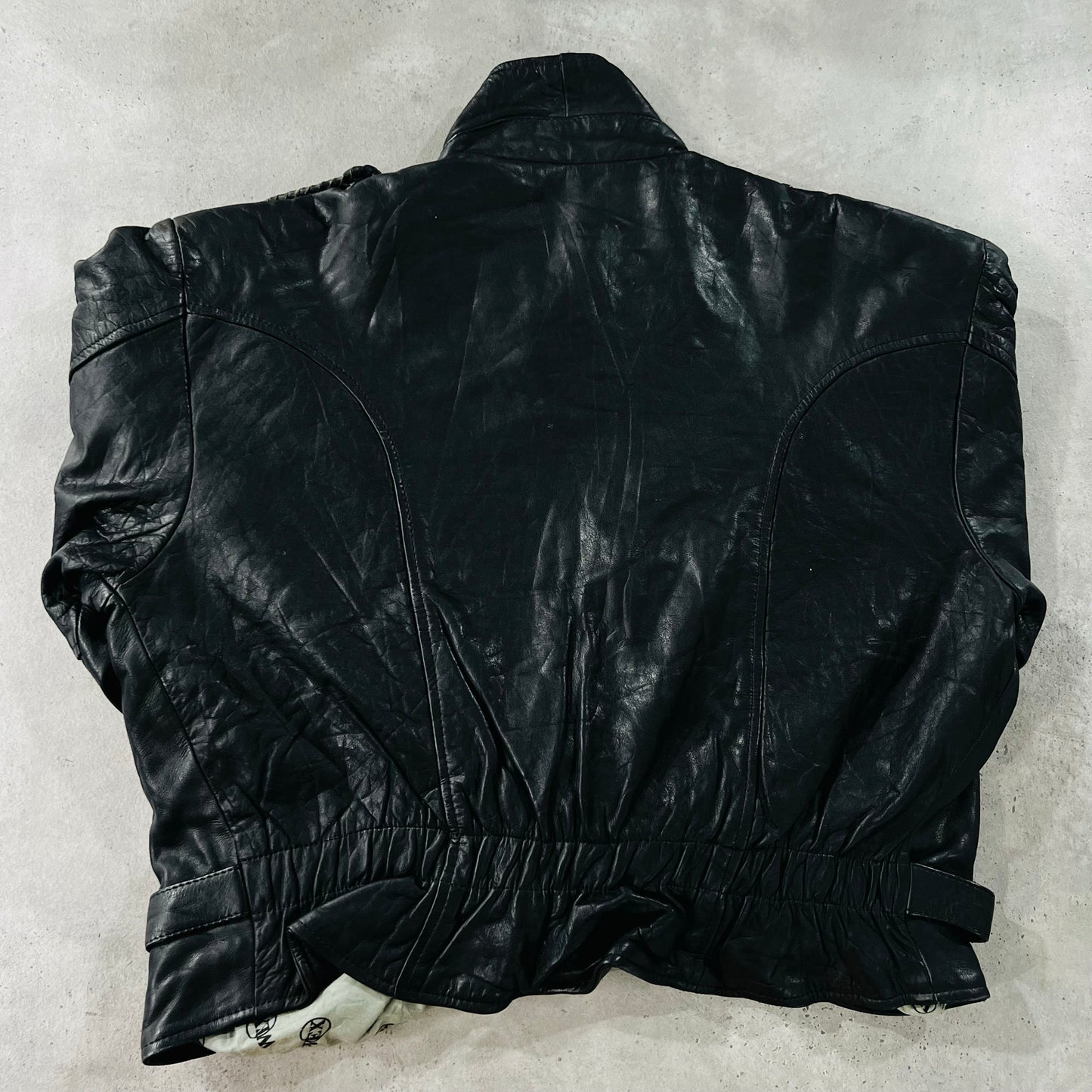 Vintage 70s-90s France Double Rider Leather Jackets