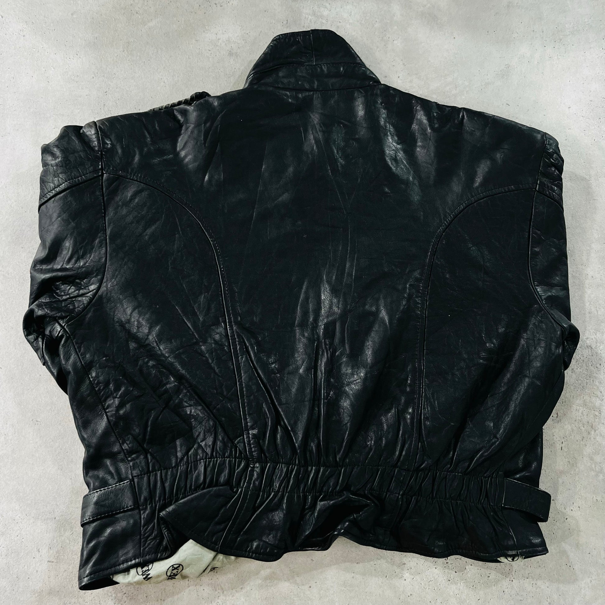 Vintage 70s-90s France Double Rider Leather Jackets