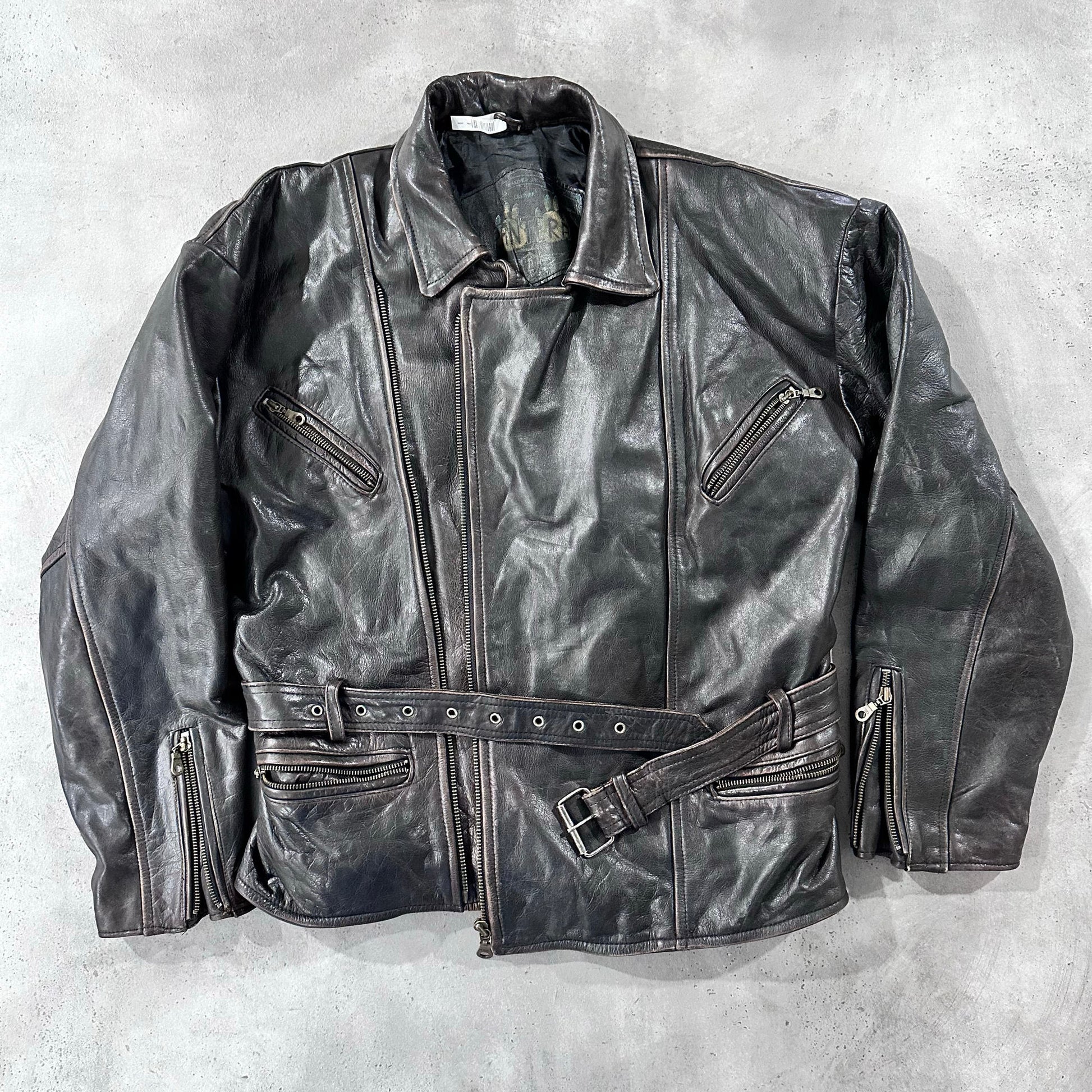 Vintage 70s-90s Germany Double Rider Leather Jackets