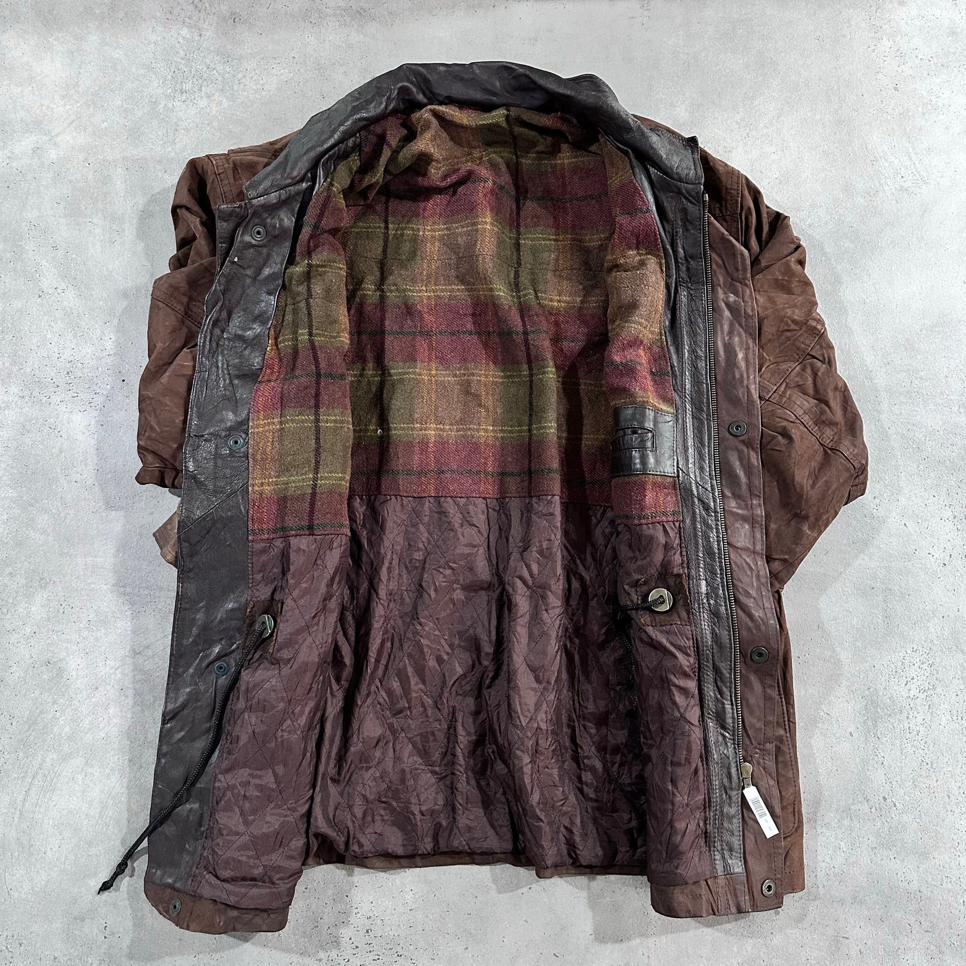 Vintage 70s-90s Chevignon Workwear Mid-Length Leather Jackets