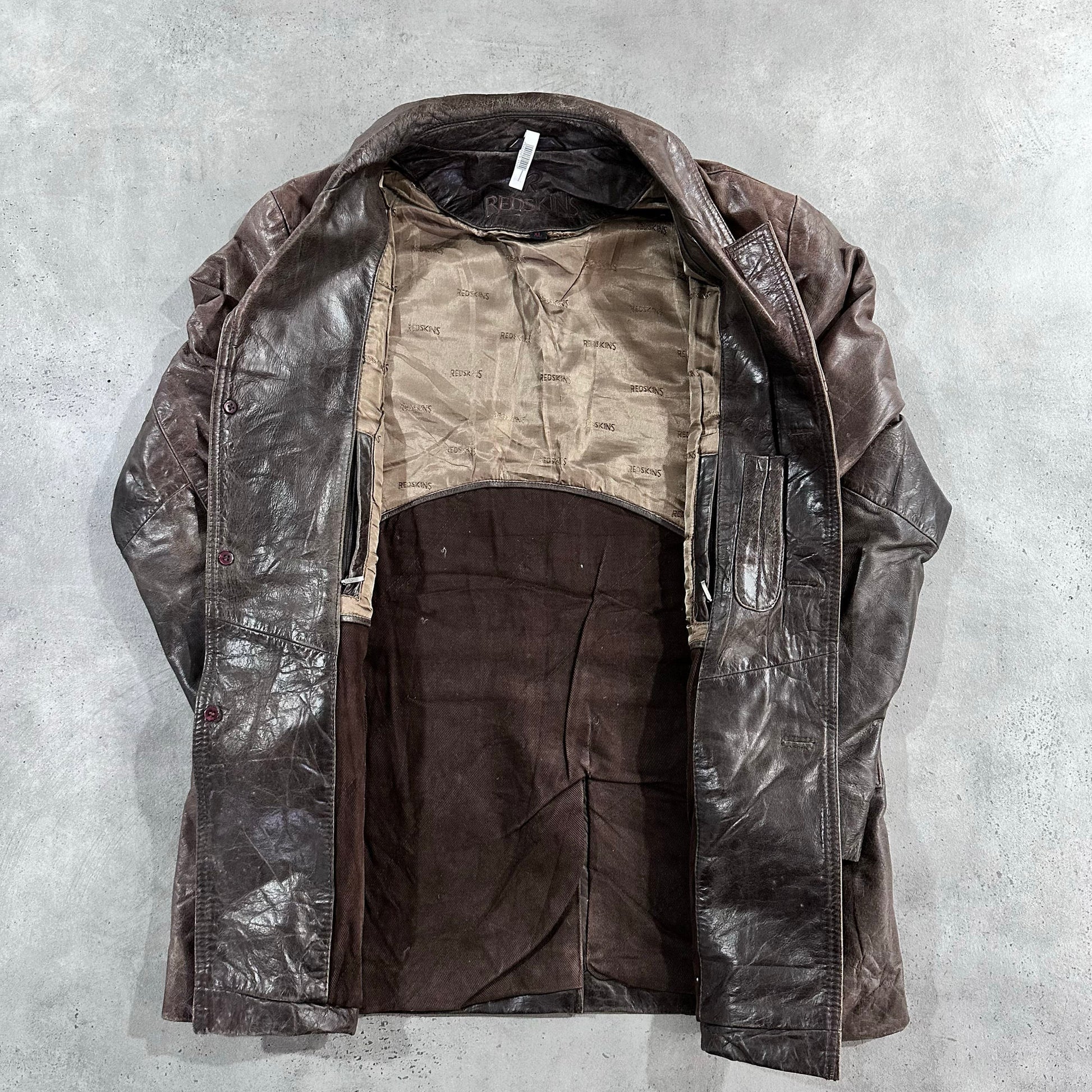 Vintage 70s-90s Redskins Retro Mid-Length Leather Jackets