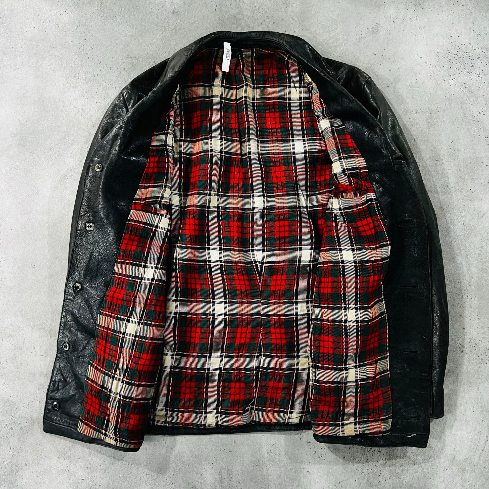 Vintage 50s-60s France Workwear Leather Jackets