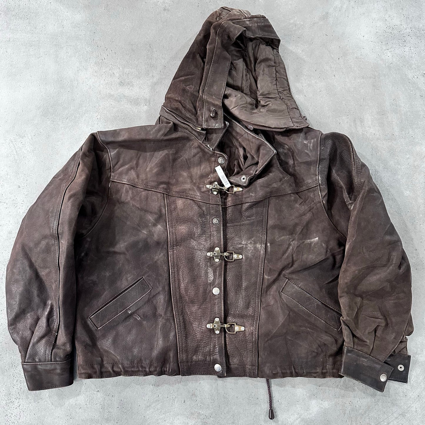 Vintage 70s-90s France Chevignon Workwear Leather Jackets