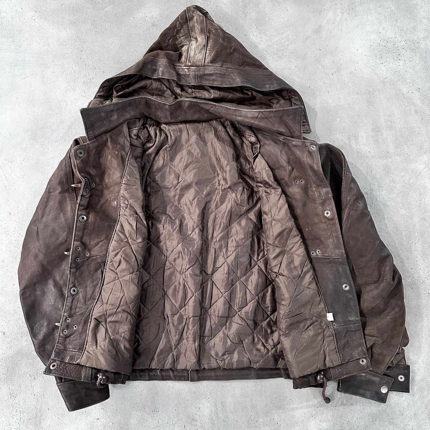 Vintage 70s-90s France Chevignon Workwear Leather Jackets