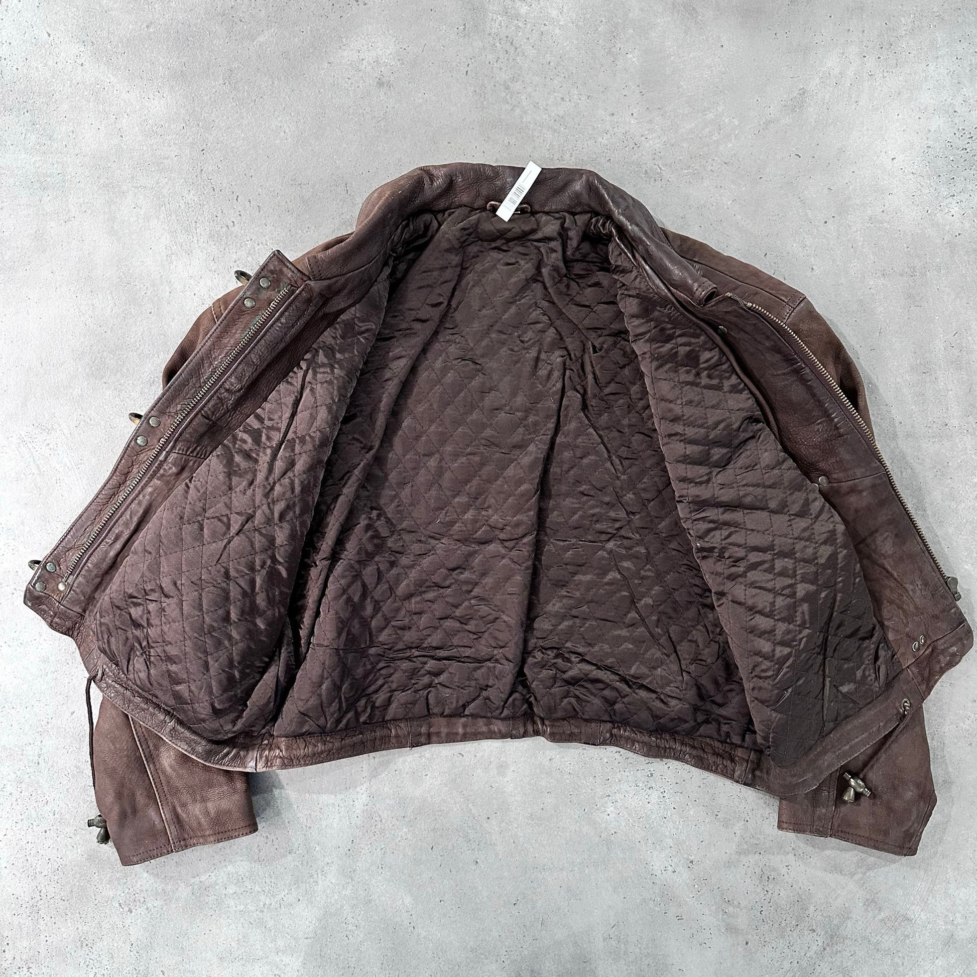 Vintage 70s-90s France Oakwood Workwear Leather Jackets