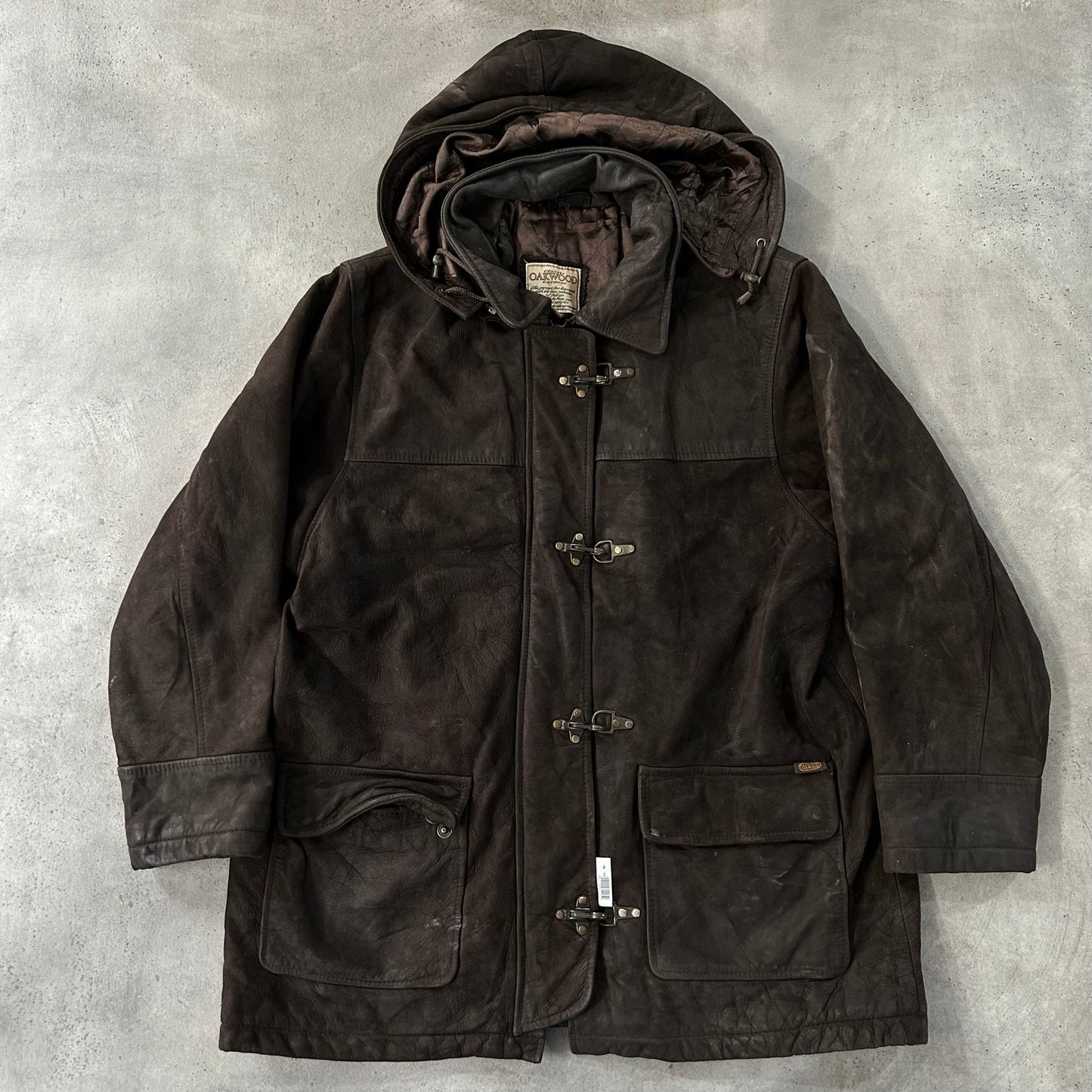 Vintage 70s-90s Oakwood Workwear Mid-Length Leather Jackets