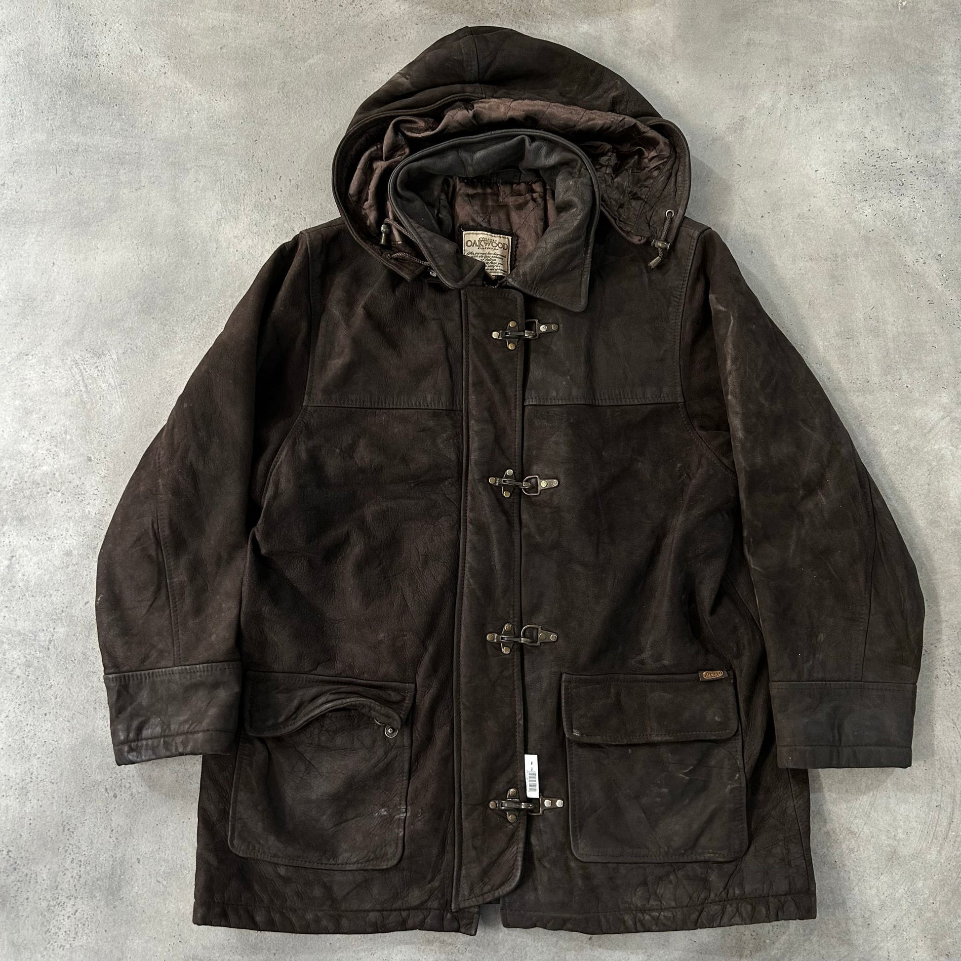 Vintage 70s-90s Oakwood Workwear Mid-Length Leather Jackets