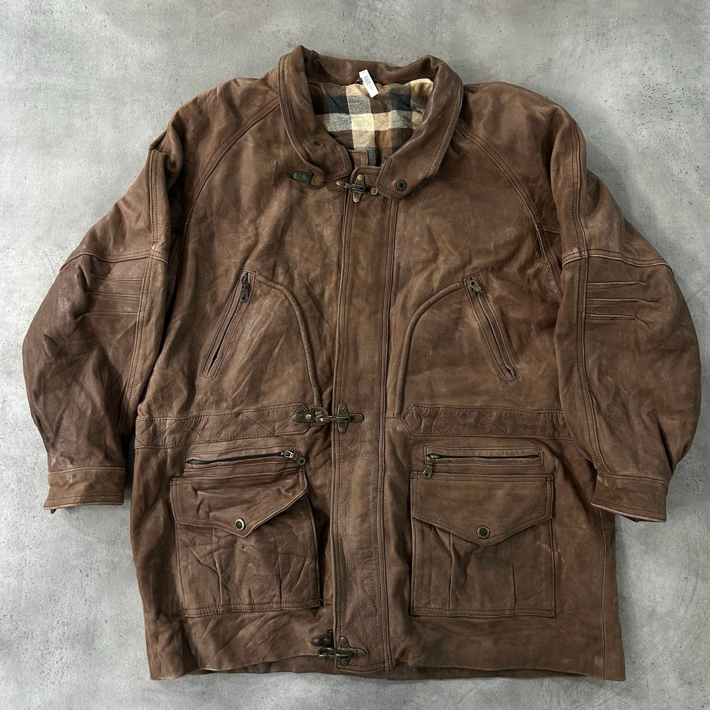 Vintage 70s-90s Italy Workwear Mid-Length Leather Jackets