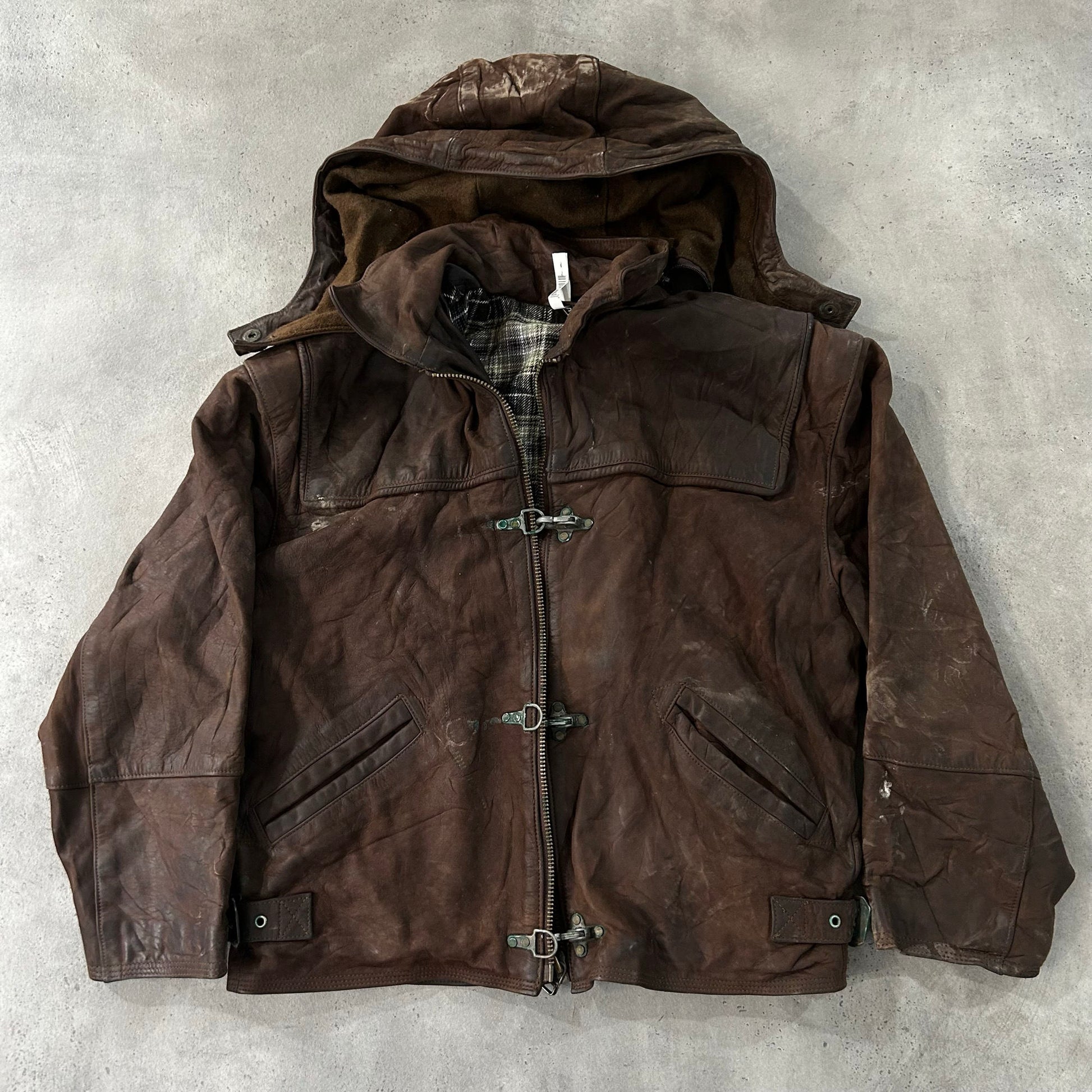 Vintage 70s-90s France Redskins Workwear Leather Jackets