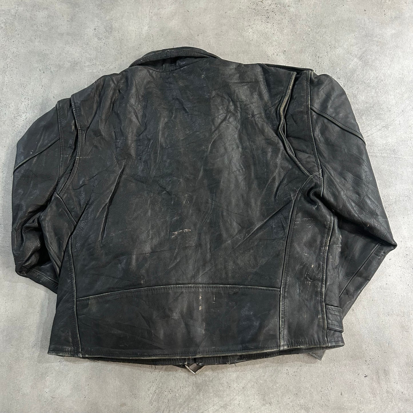 Vintage 70s-90s France Double Rider Leather Jackets