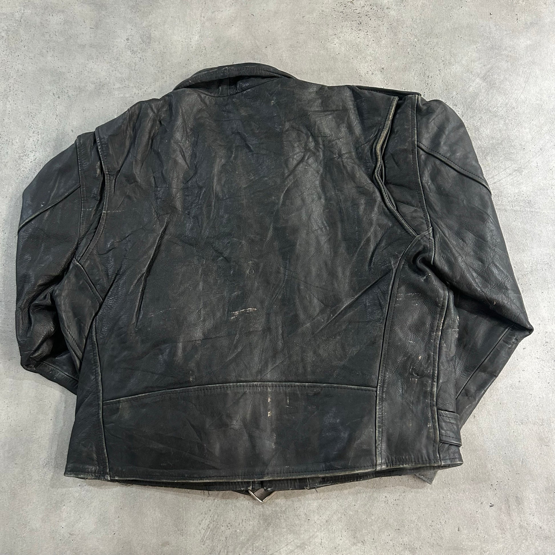 Vintage 70s-90s France Double Rider Leather Jackets