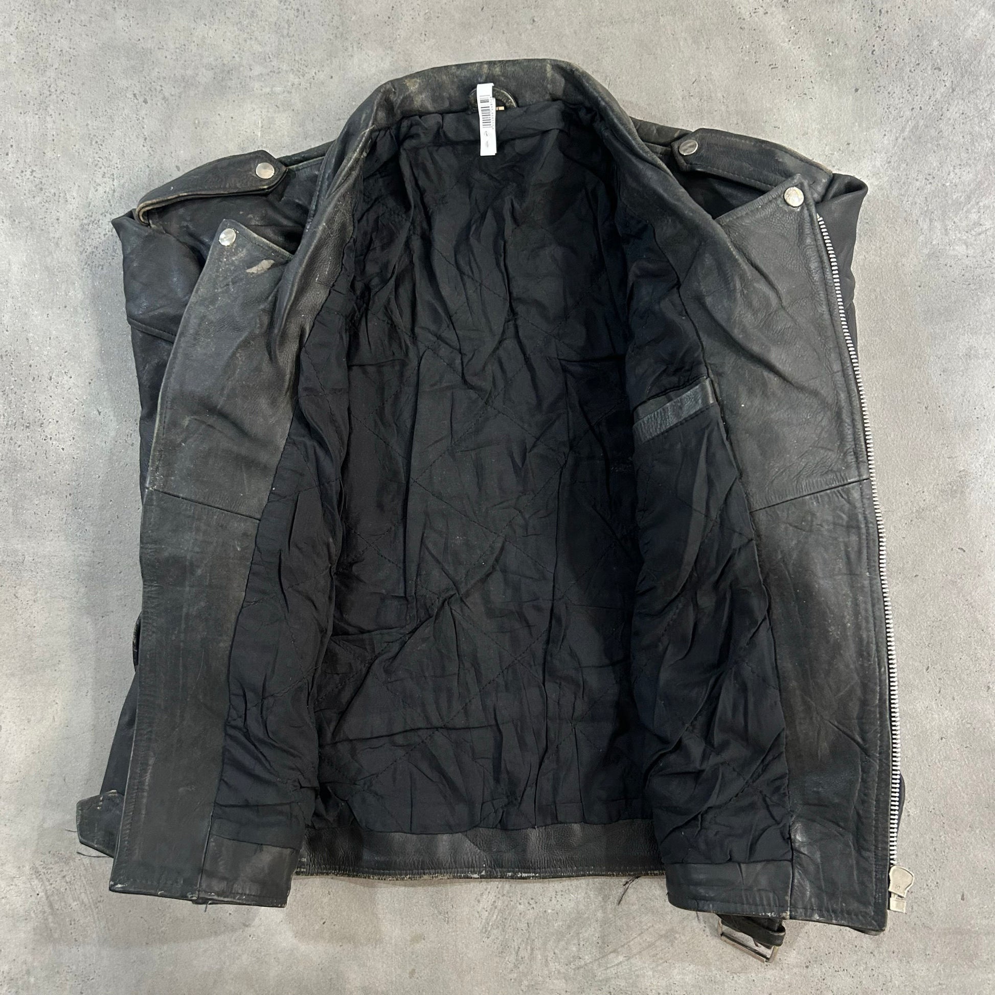 Vintage 70s-90s France Double Rider Leather Jackets