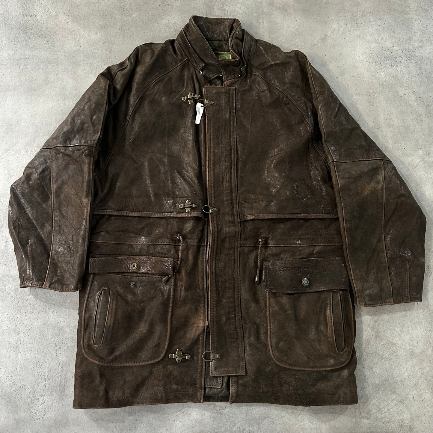 Vintage 70s-90s France Workwear Mid-Length Leather Jackets