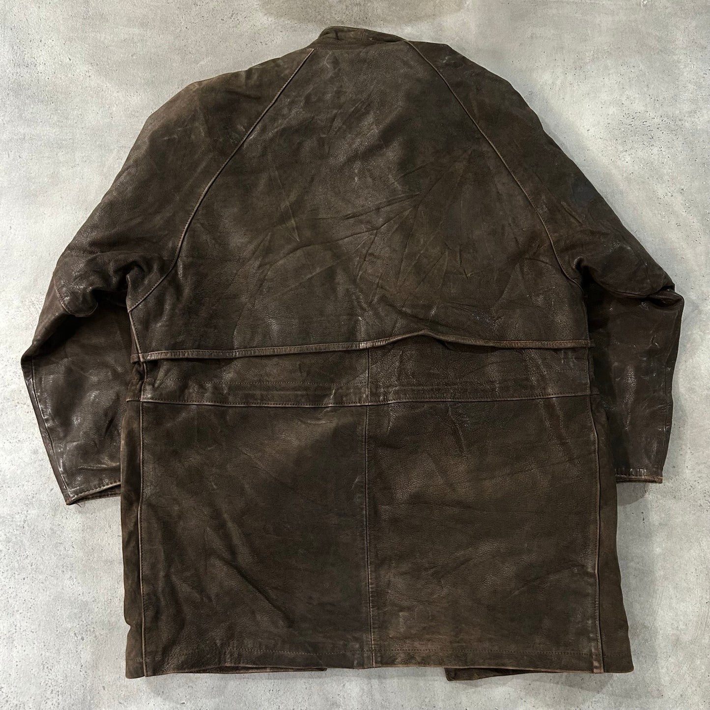 Vintage 70s-90s France Workwear Mid-Length Leather Jackets