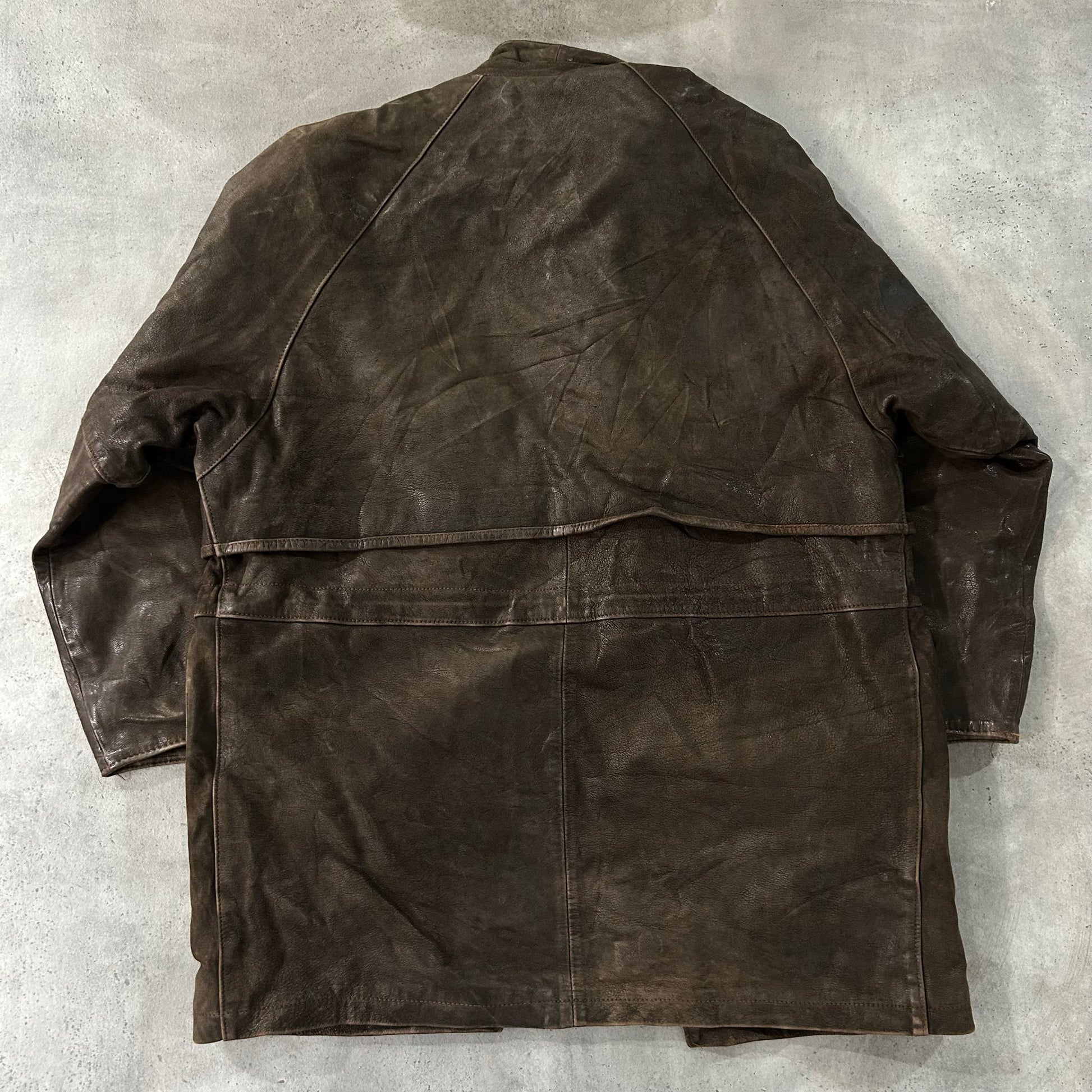 Vintage 70s-90s France Workwear Mid-Length Leather Jackets