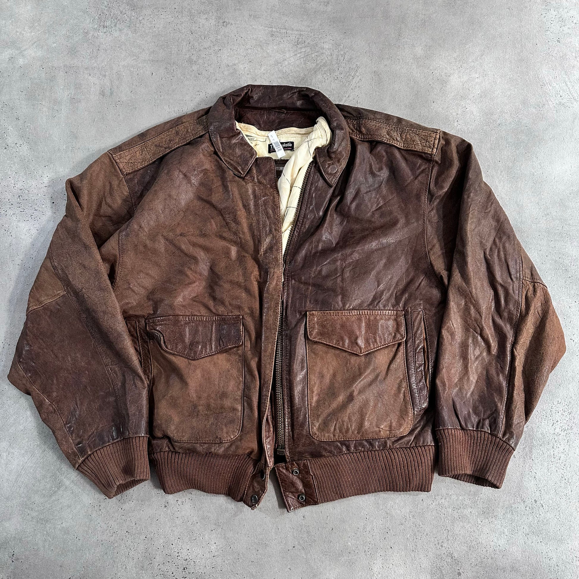 Vintage 70s-90s South Korea Military A-2 Leather Jackets