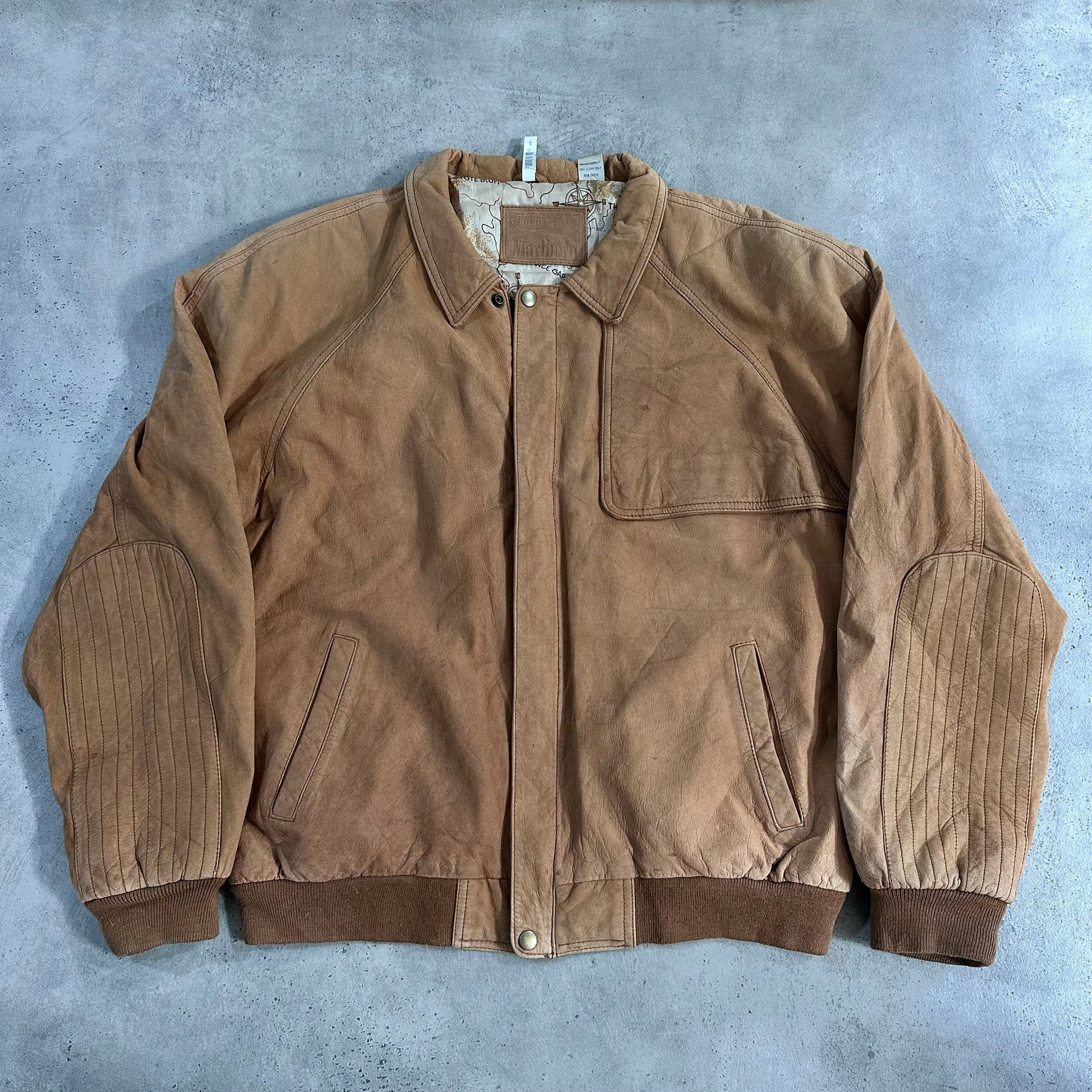 Vintage 70s-90s South Korea Marlboro Retro Flight Leather Jackets