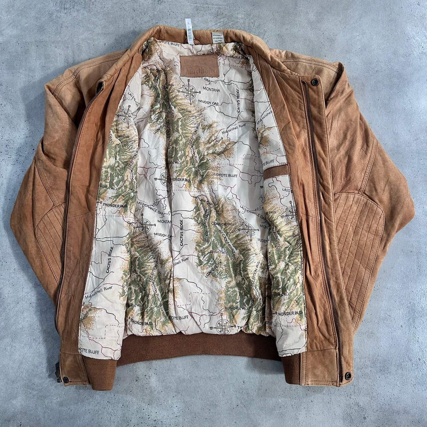 Vintage 70s-90s South Korea Marlboro Retro Flight Leather Jackets