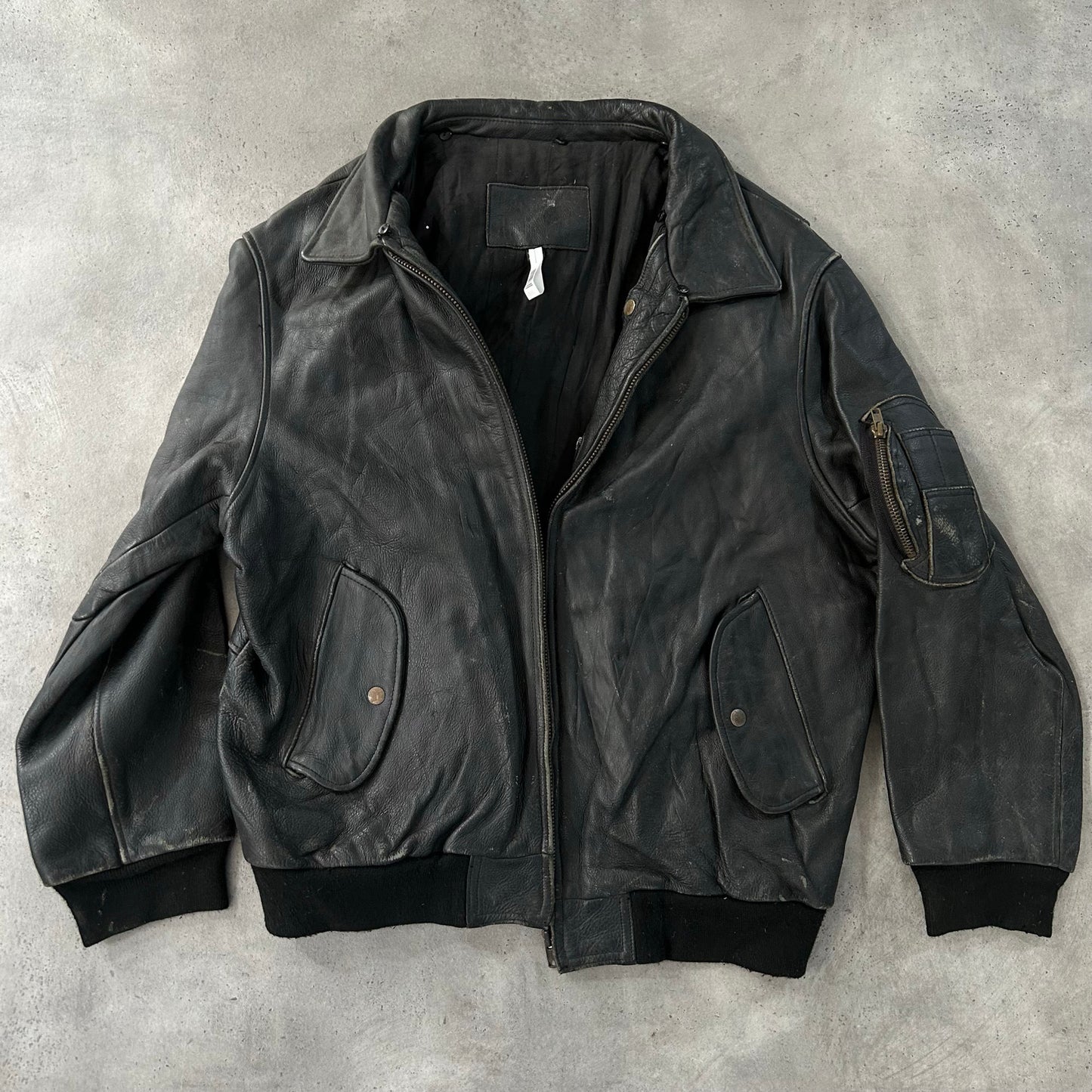 Vintage 70s-90s France Military Flight Leather Jackets