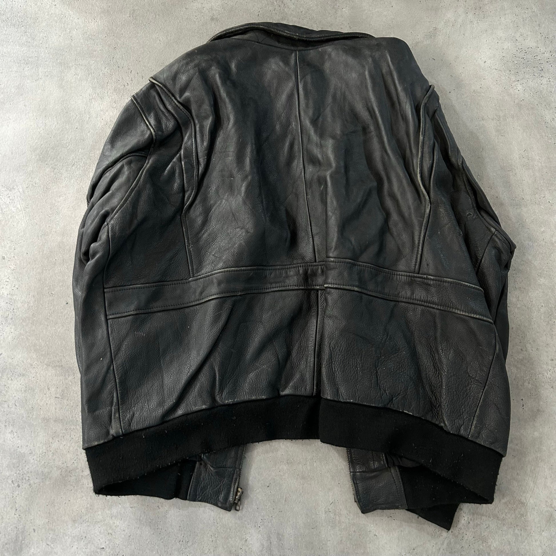 Vintage 70s-90s France Military Flight Leather Jackets