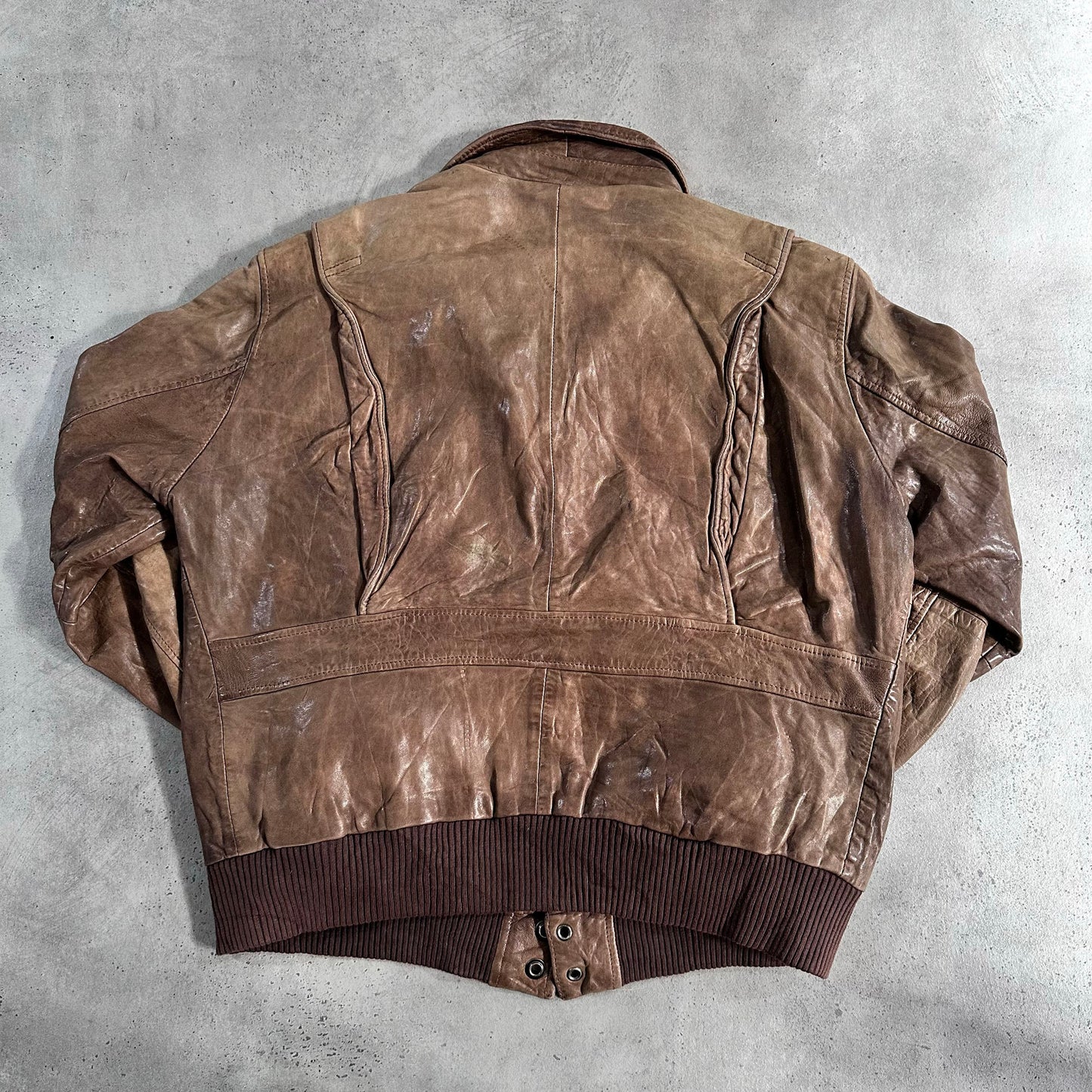 Vintage 70s-90s Spain Military A-2 Leather Jackets