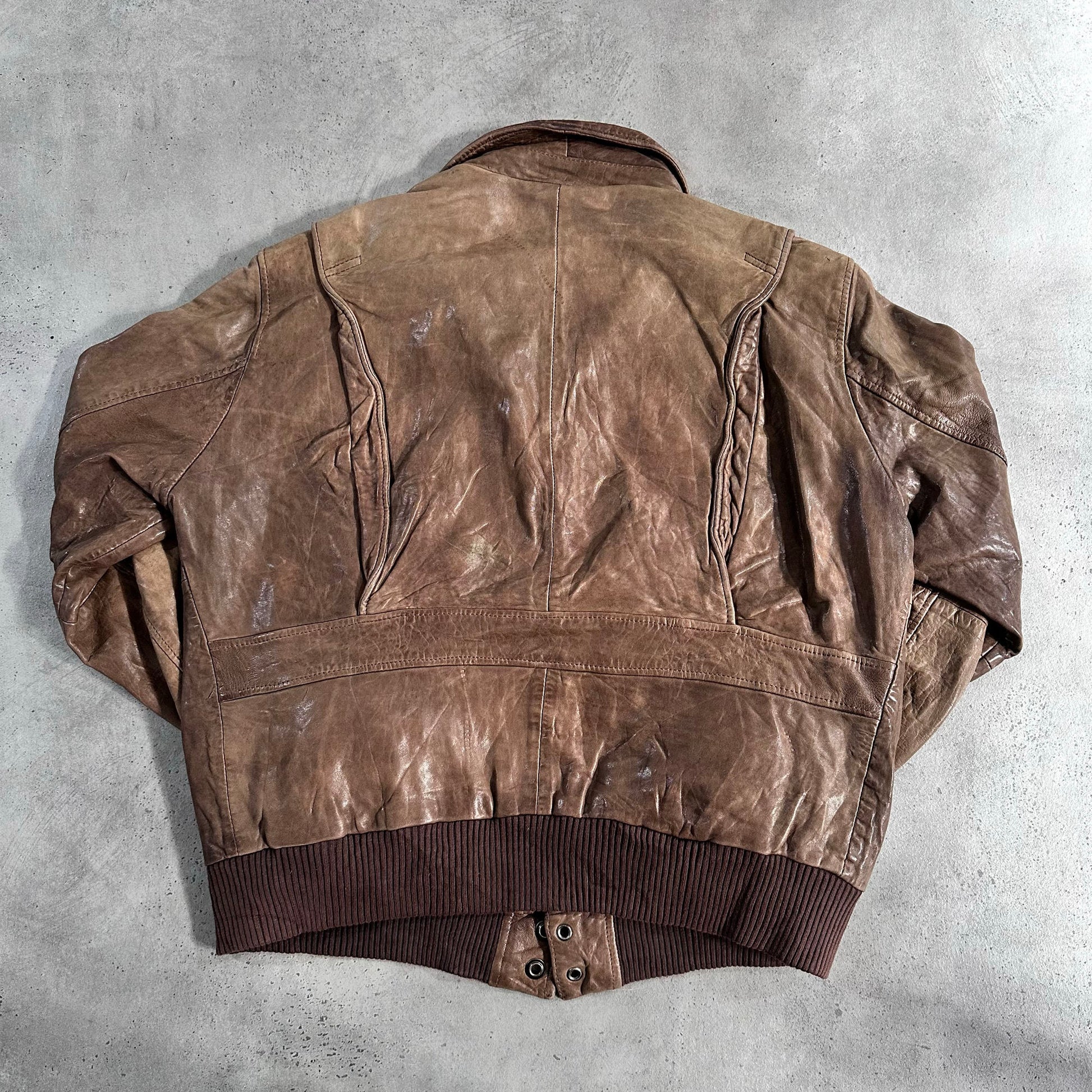 Vintage 70s-90s Spain Military A-2 Leather Jackets