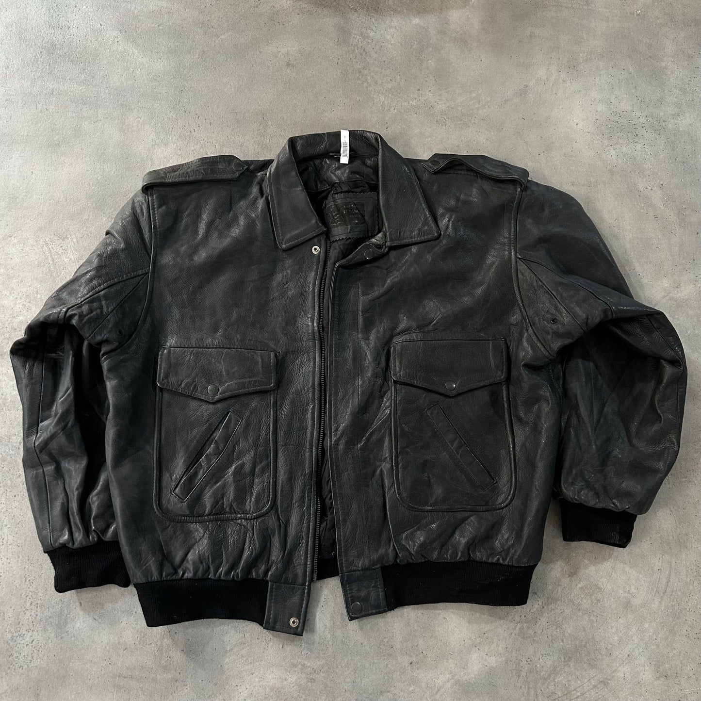 Vintage 70s-90s Portugal Military A-2 Leather Jackets