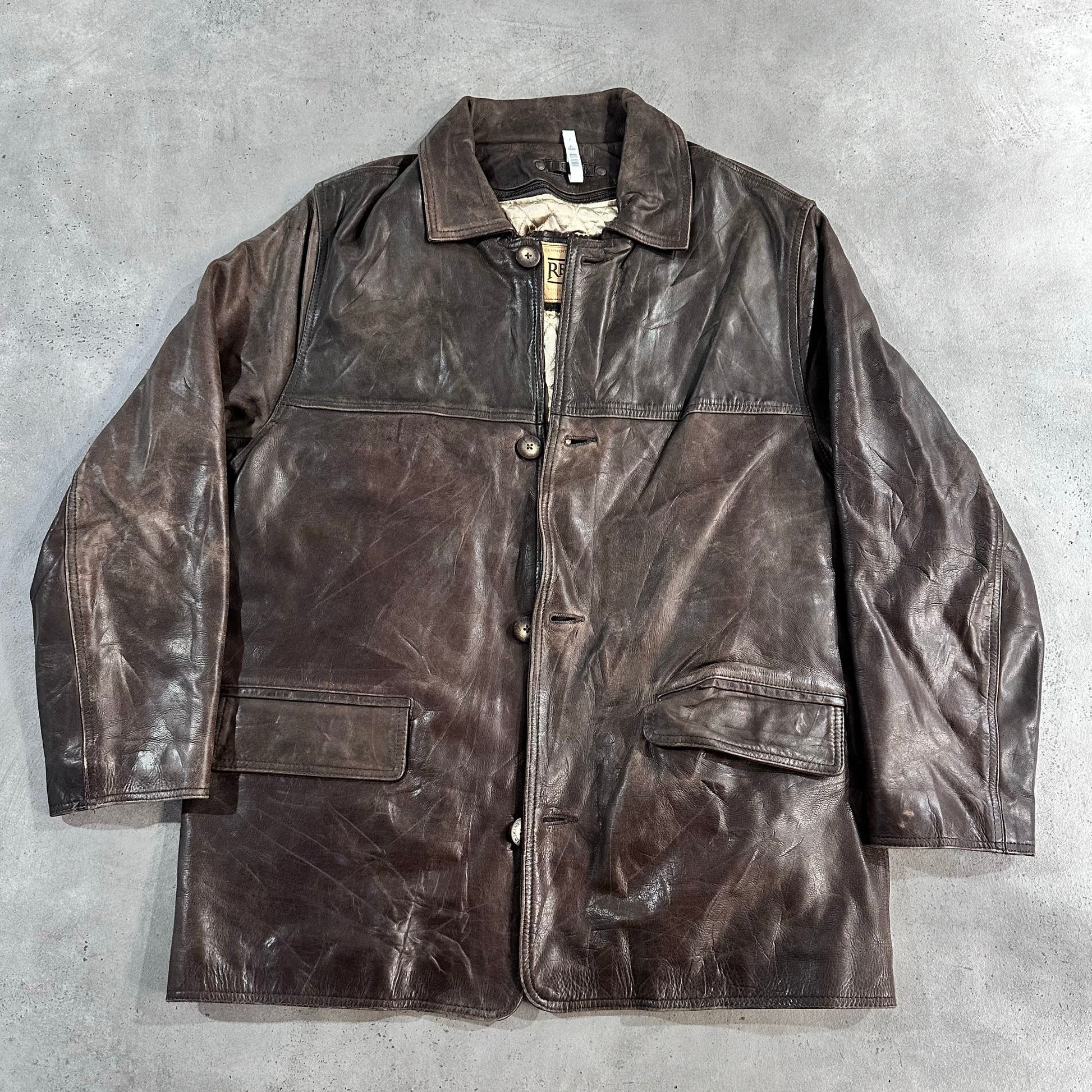 Vintage 70s-90s Redskins Retro Mid-Length Leather Jackets