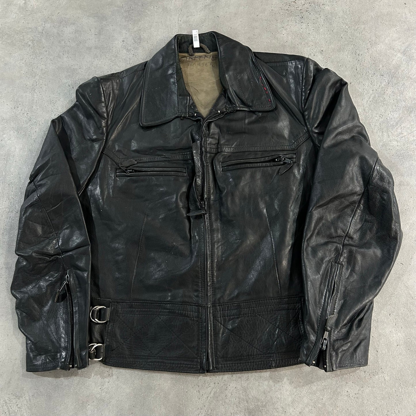 Vintage 70s-90s Austria Military Motorcycle Leather Jackets