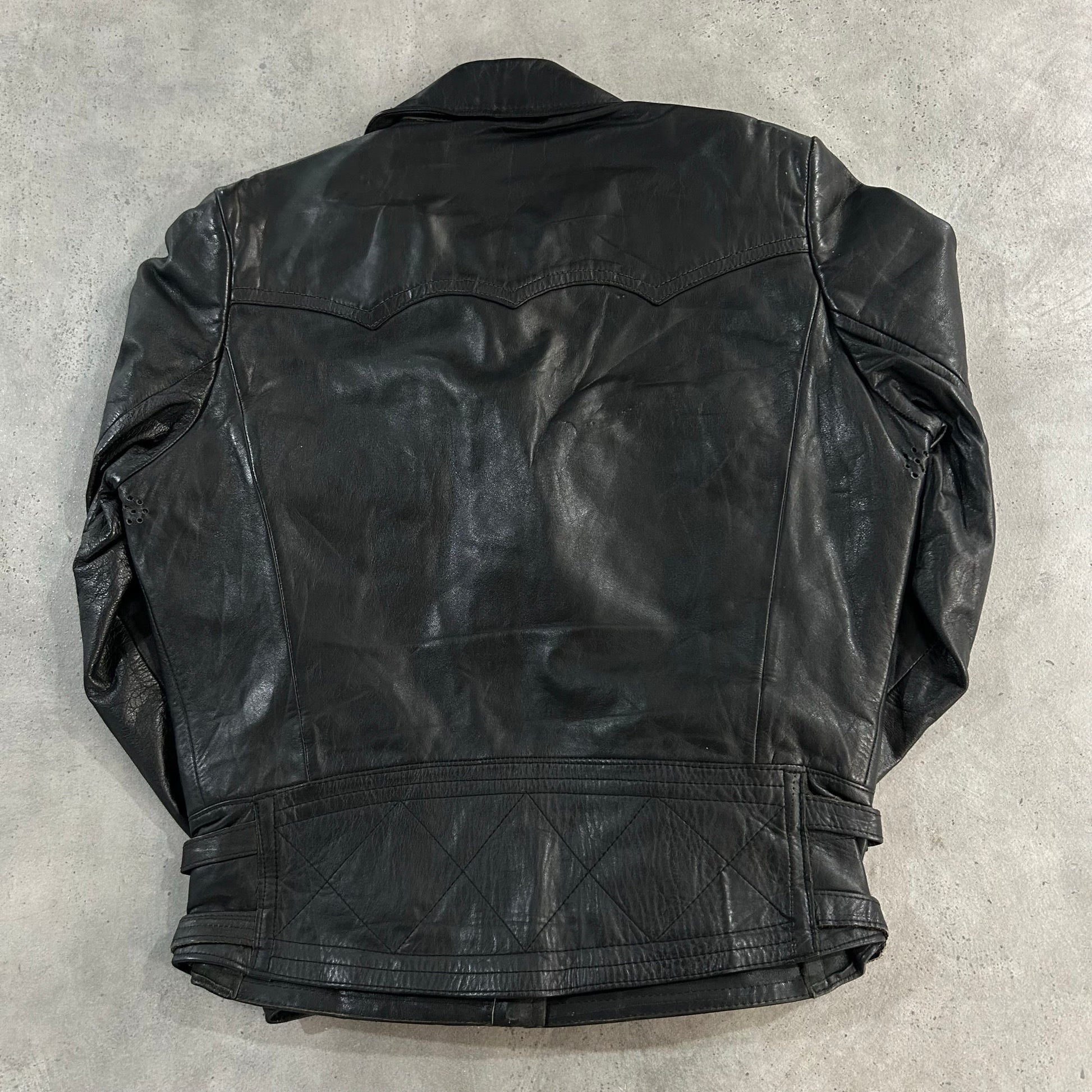 Vintage 70s-90s Austria Military Motorcycle Leather Jackets