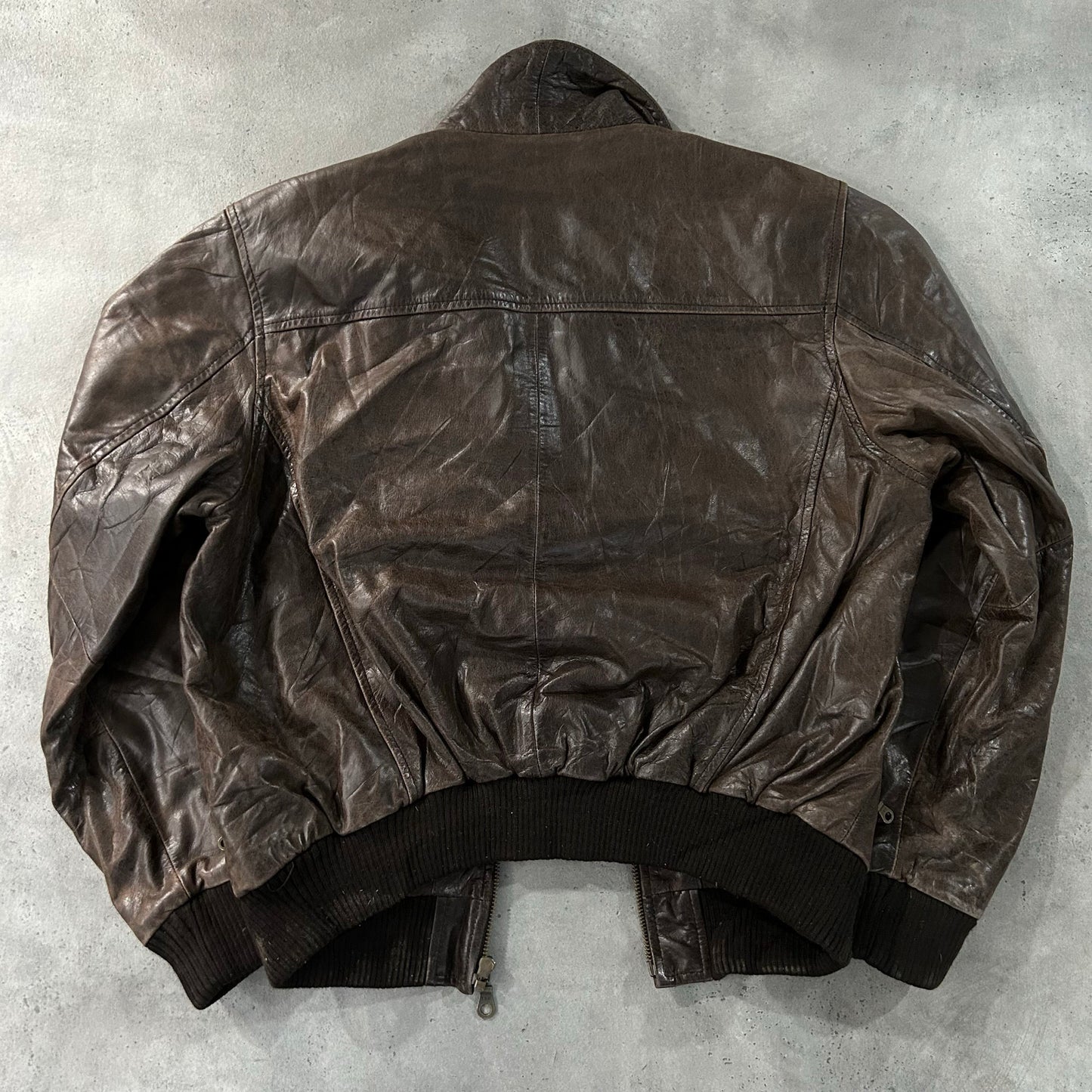 Vintage Oakwood Retro Flight Leather Jackets