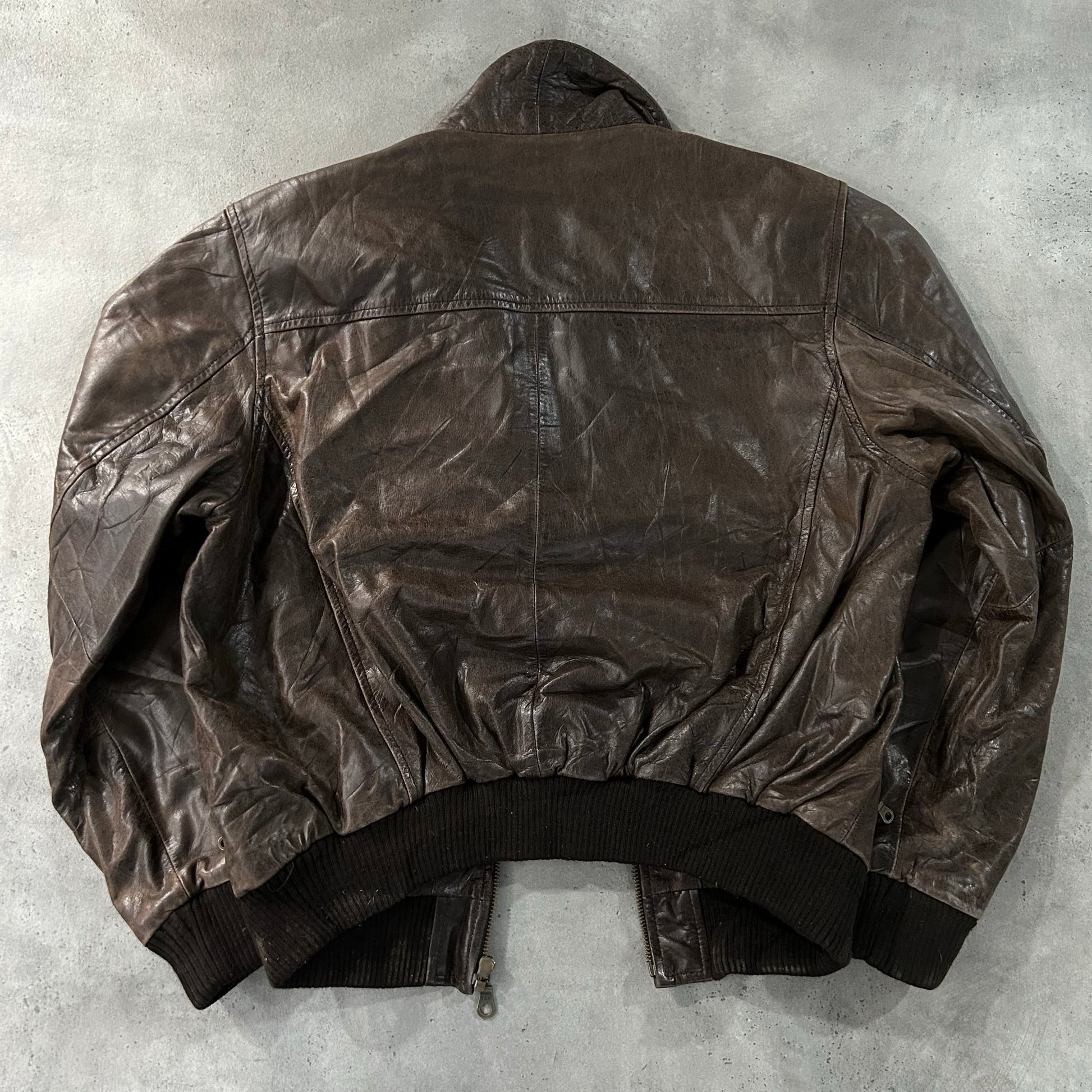 Vintage Oakwood Retro Flight Leather Jackets