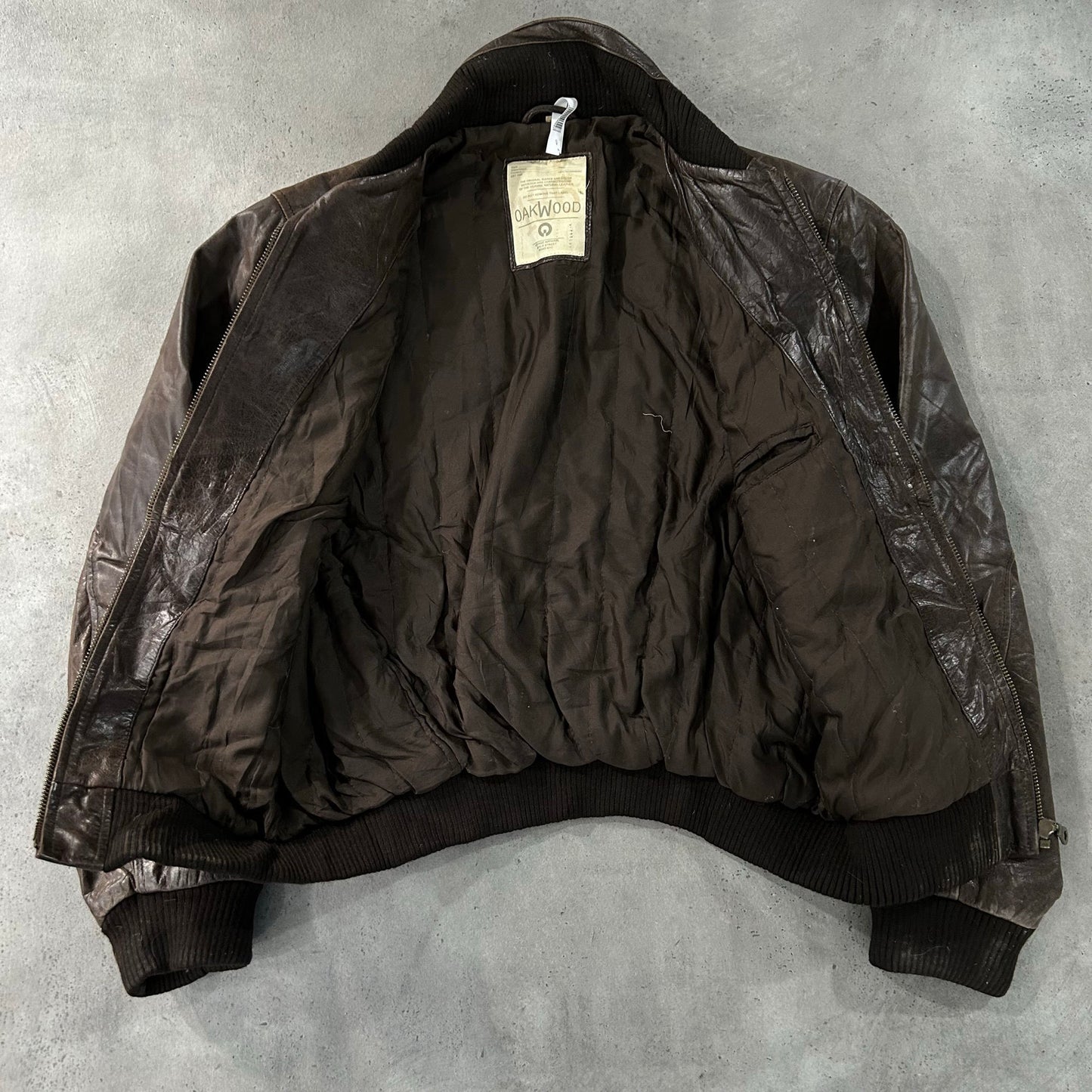 Vintage Oakwood Retro Flight Leather Jackets
