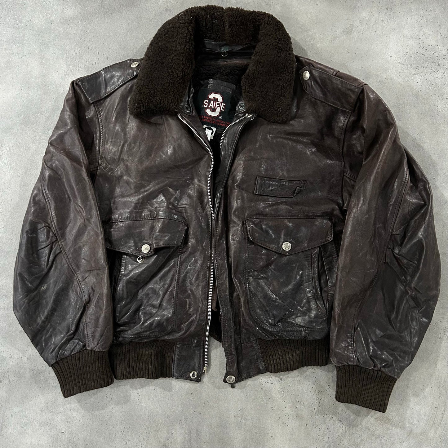 Vintage 70s-90s Military Flight Leather Jackets