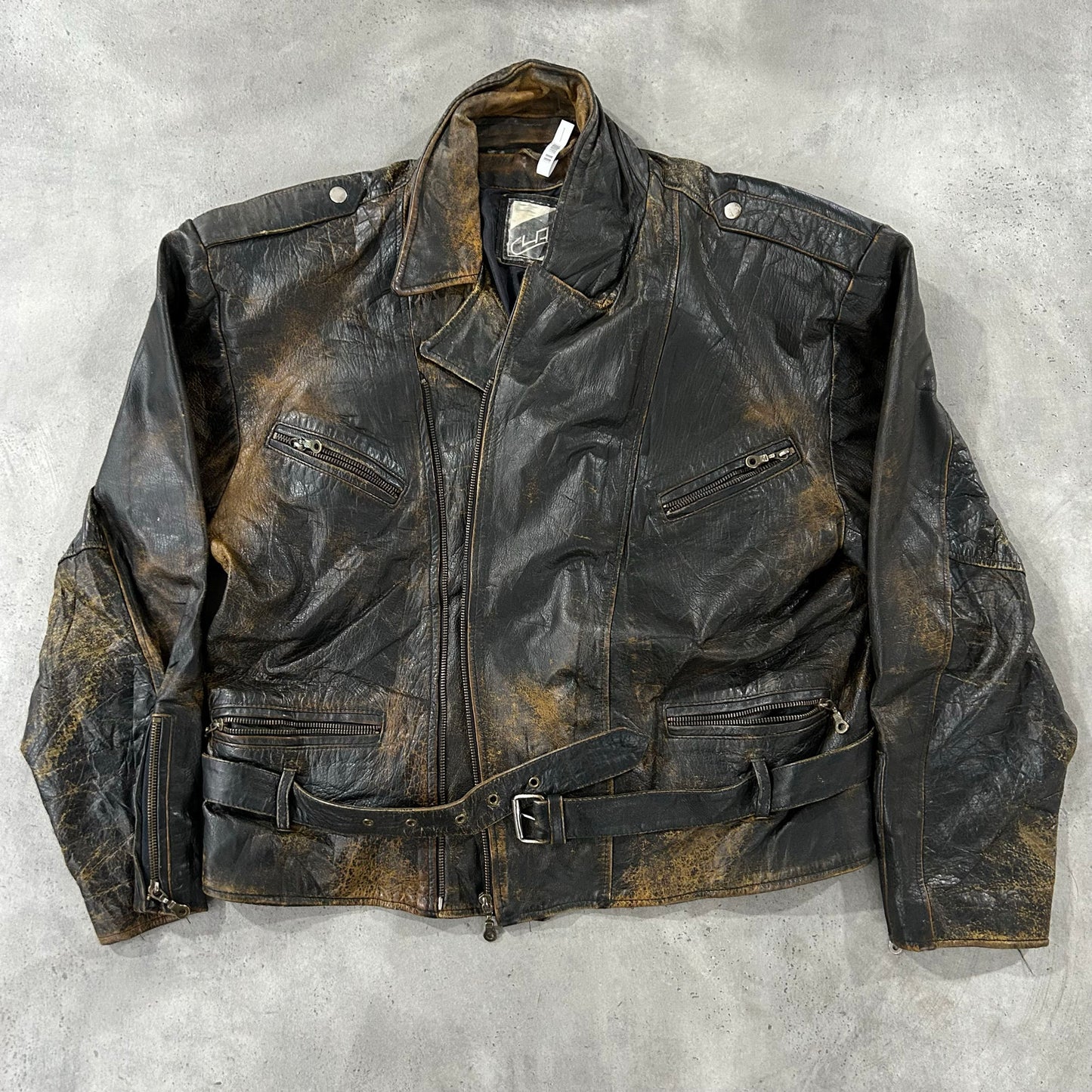 Vintage Retro Double Rider Leather Jackets