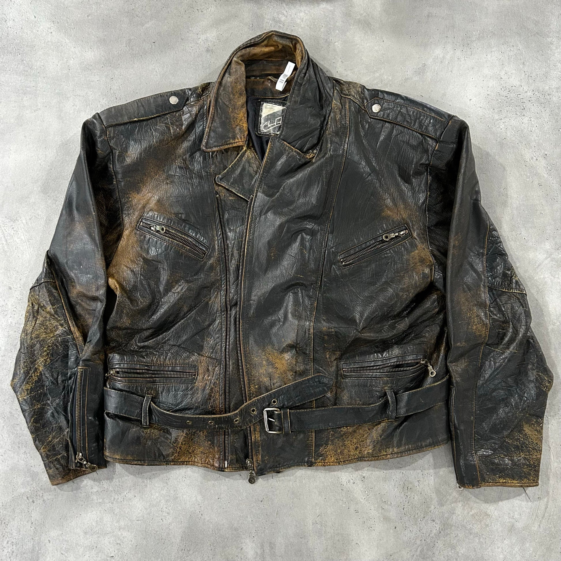 Vintage Retro Double Rider Leather Jackets