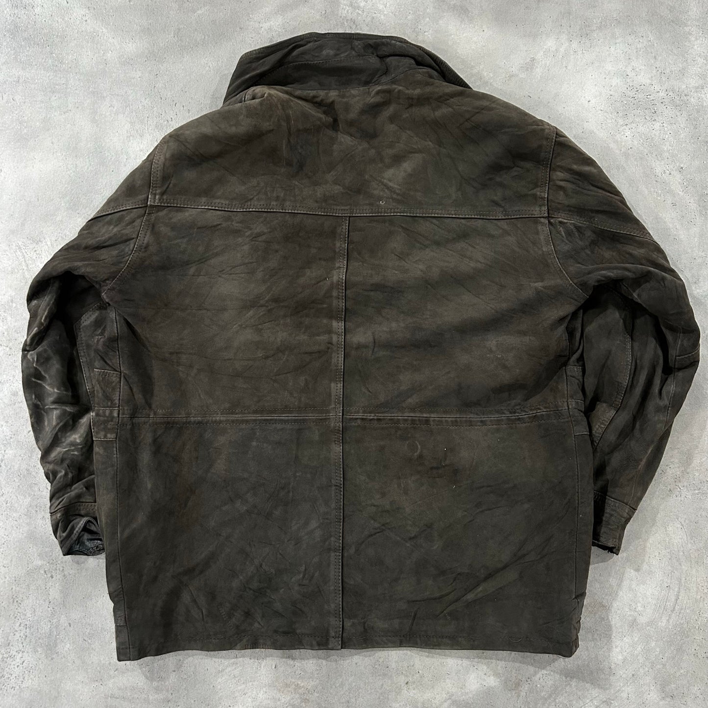 Vintage 70s-90s France Chevignon Workwear Mid-Length Leather Jackets