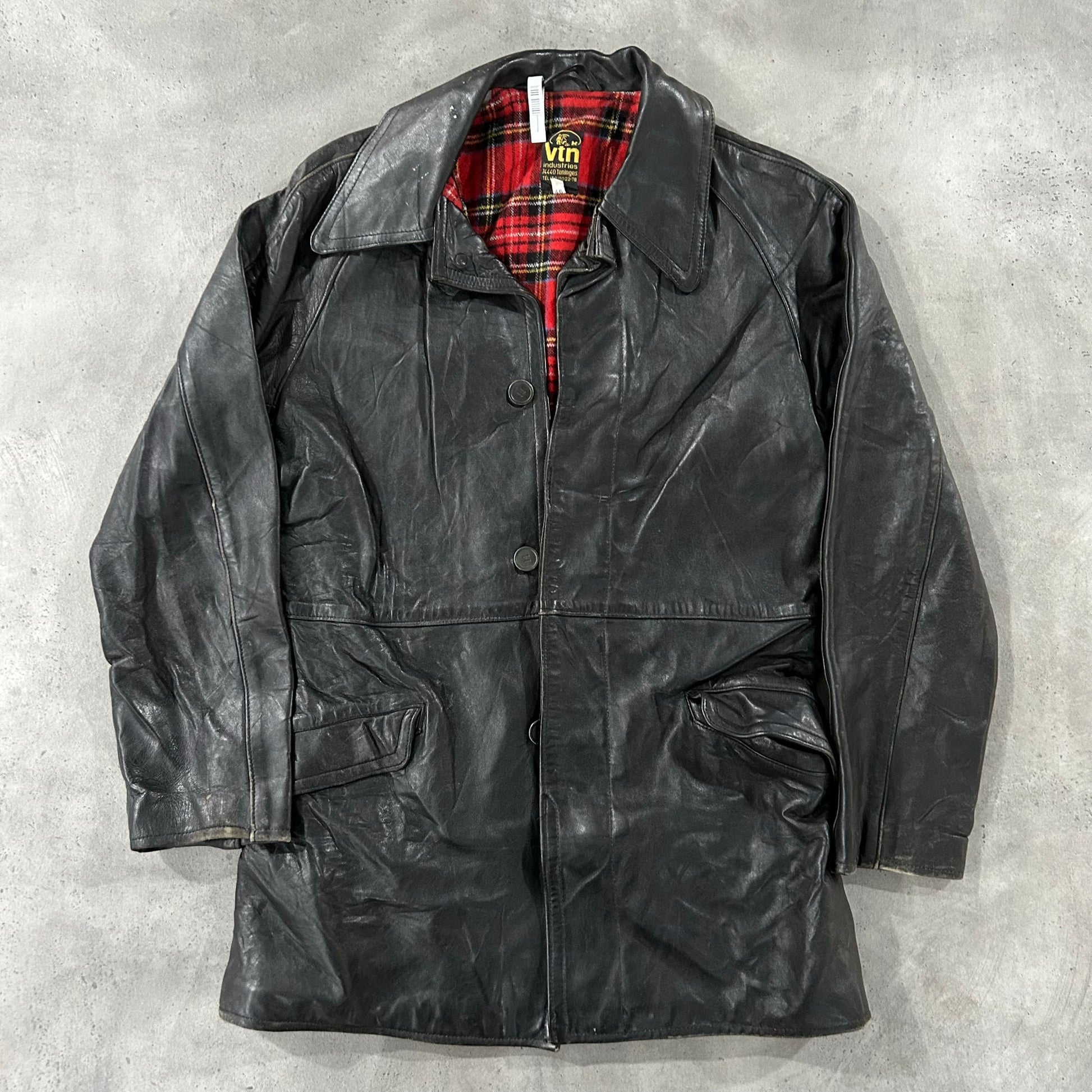 Vintage 70s-90s France Workwear Mid-Length Leather Jackets
