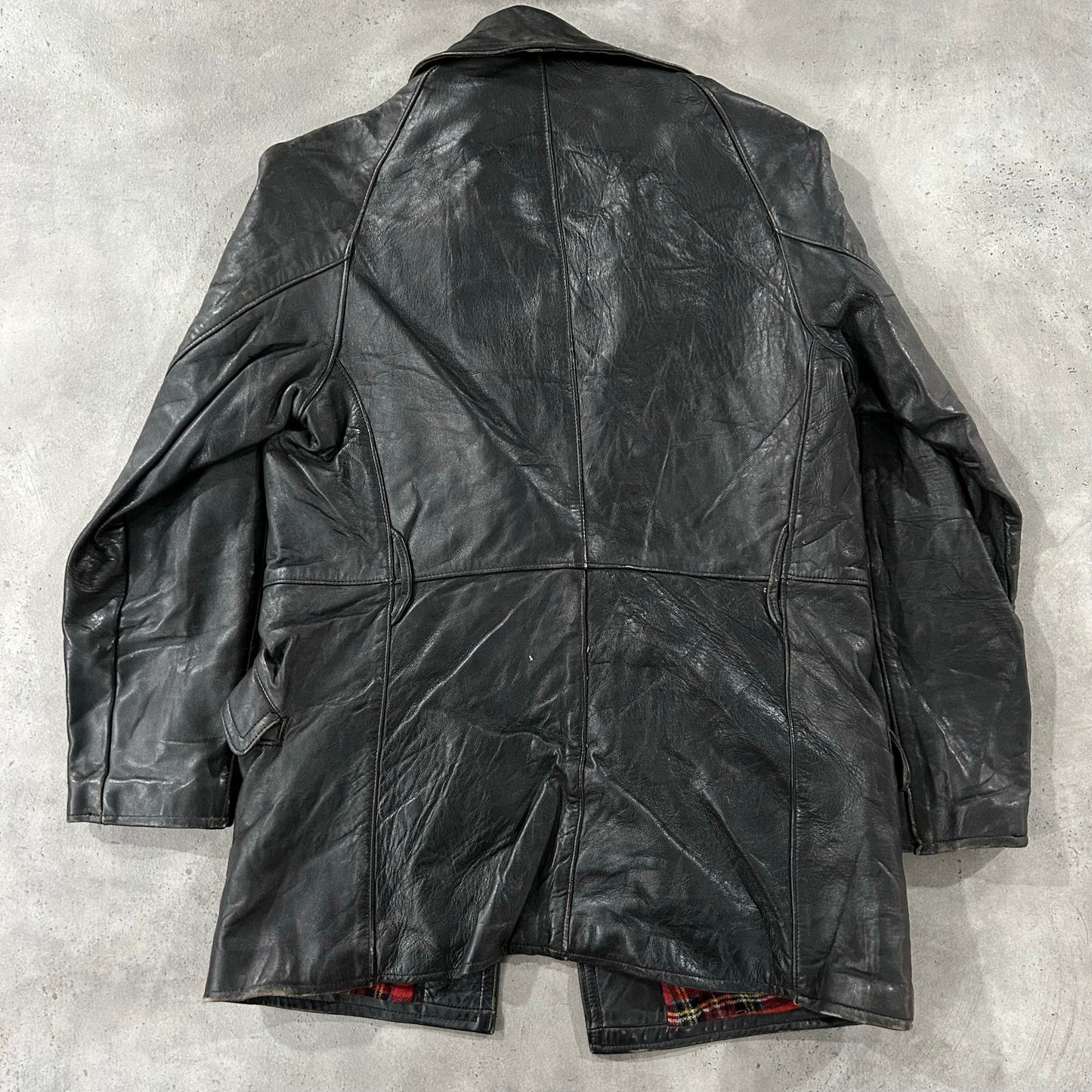 Vintage 70s-90s France Workwear Mid-Length Leather Jackets