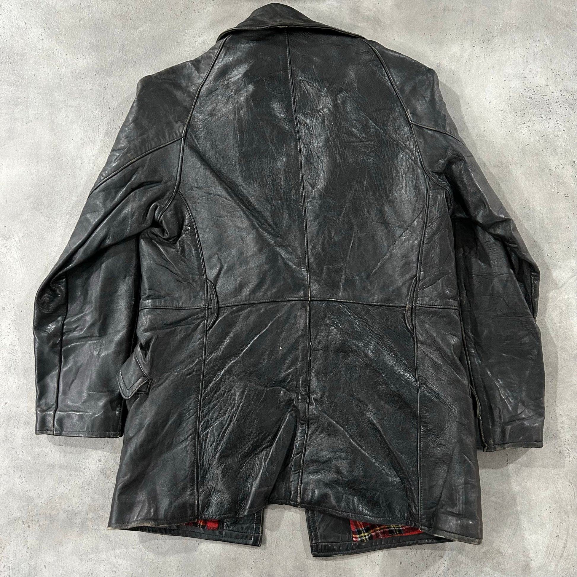 Vintage 70s-90s France Workwear Mid-Length Leather Jackets
