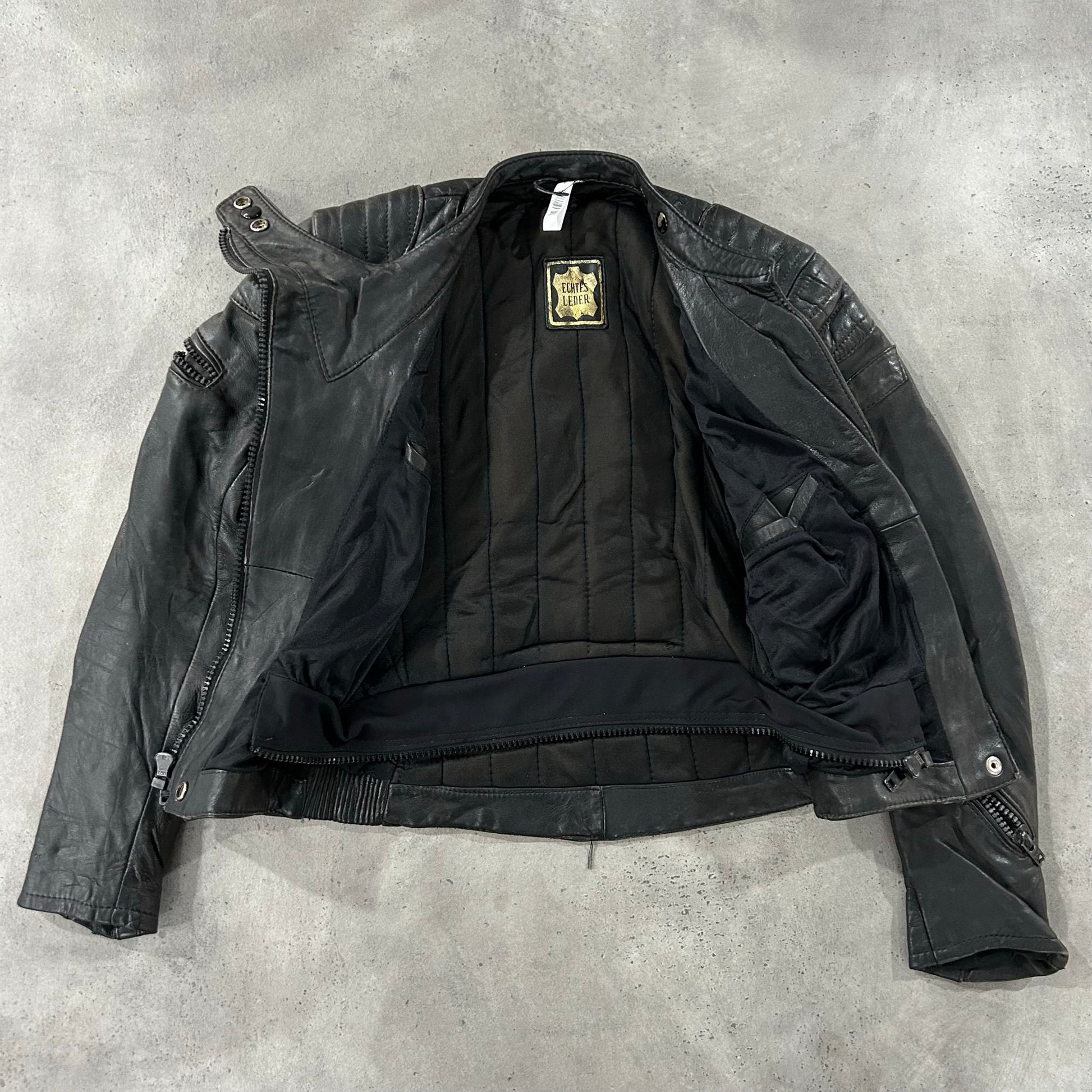 Vintage 70s-90s Germany Double Rider Leather Jackets