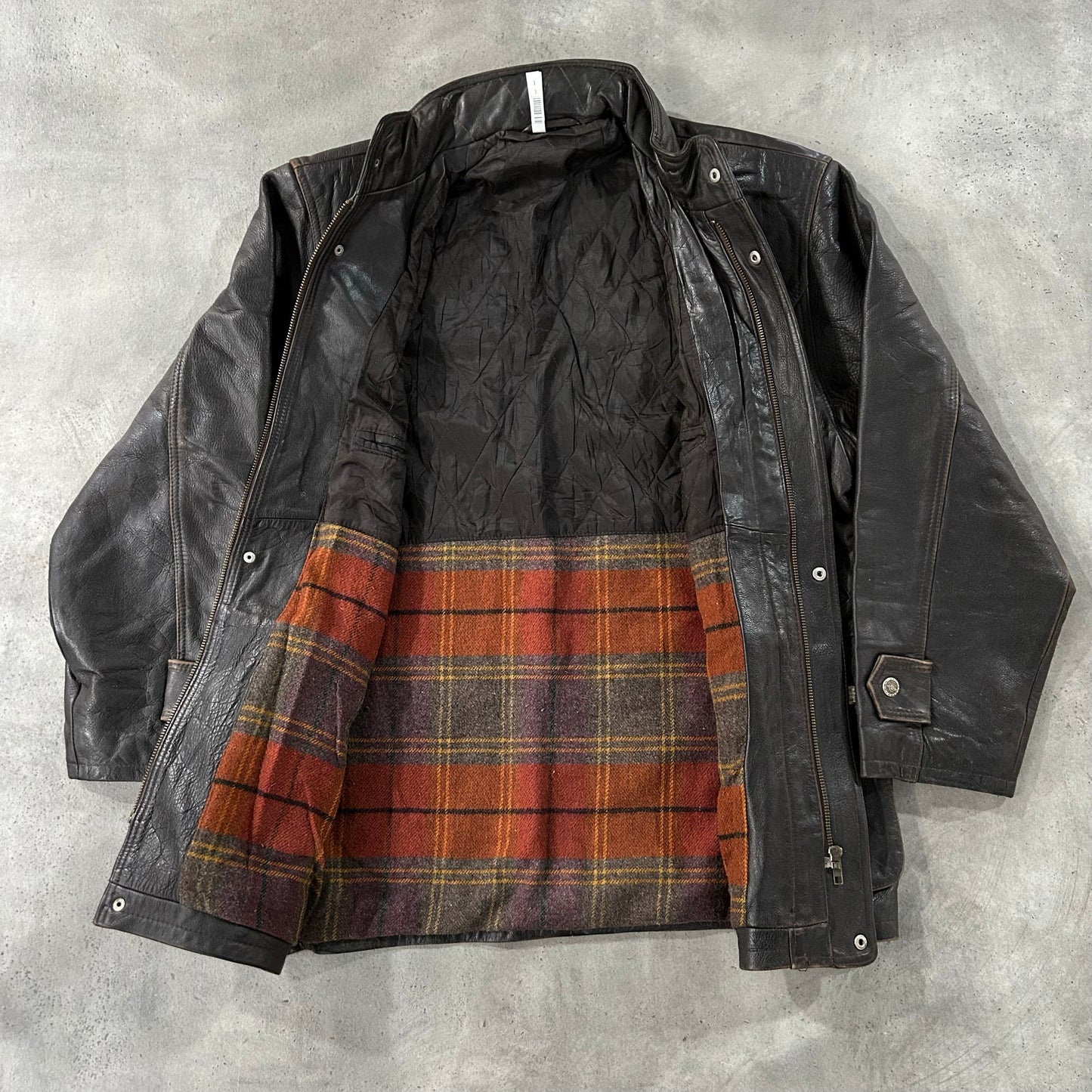 Vintage 70s-90s France Chevignon Retro Mid-Length Leather Jackets