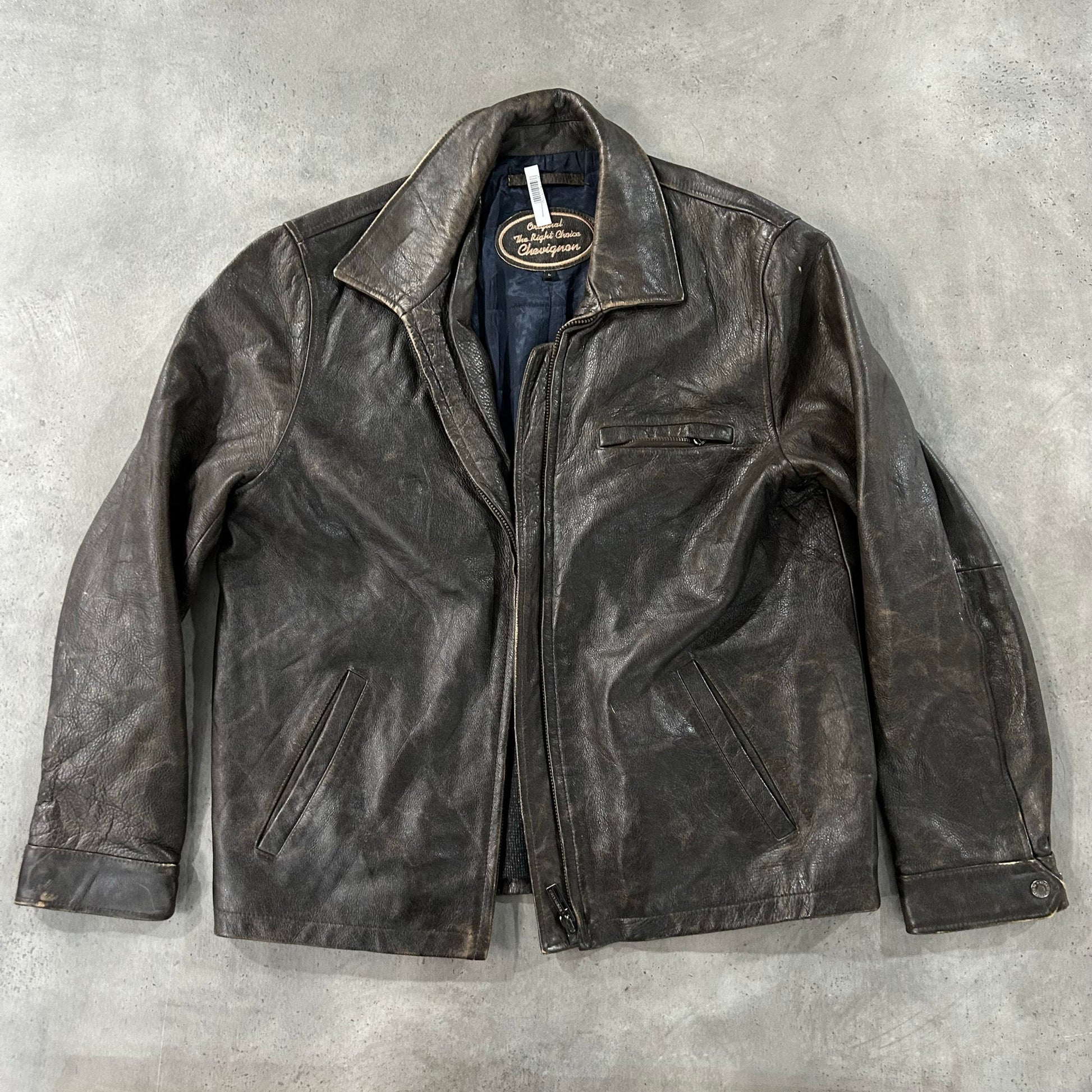 Vintage 70s-90s Chevignon Retro Leather Jackets